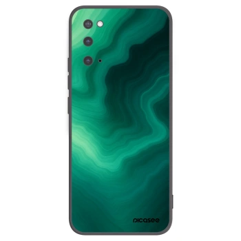 Picasee Μαύρη θήκη σιλικόνης για Samsung Galaxy S20 G980F - Malachite