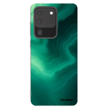 Picasee διαφανής θήκη σιλικόνης Samsung Galaxy S20 Ultra 5G G988F - Malachite
