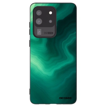 Picasee Μαύρη θήκη σιλικόνης για Samsung Galaxy S20 Ultra 5G G988F - Malachite