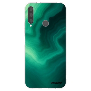 Picasee διαφανής θήκη σιλικόνης Huawei P40 Lite E - Malachite