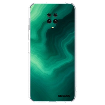 Picasee διαφανής θήκη σιλικόνης Xiaomi Redmi Note 9 Pro - Malachite