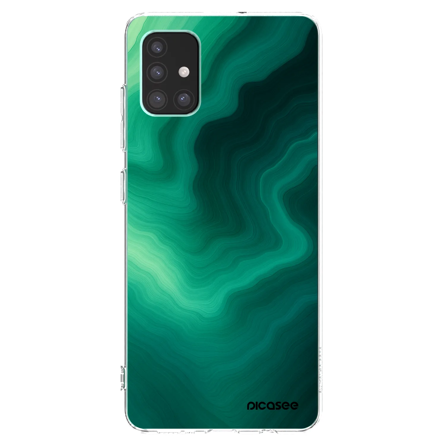 Picasee διαφανής θήκη σιλικόνης Samsung Galaxy M51 M515F - Malachite