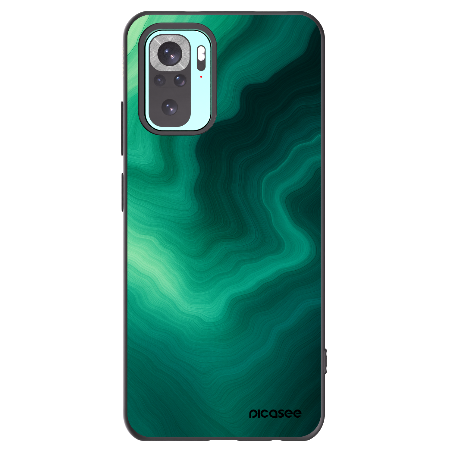 Picasee Μαύρη θήκη σιλικόνης για Xiaomi Redmi Note 10 Pro - Malachite