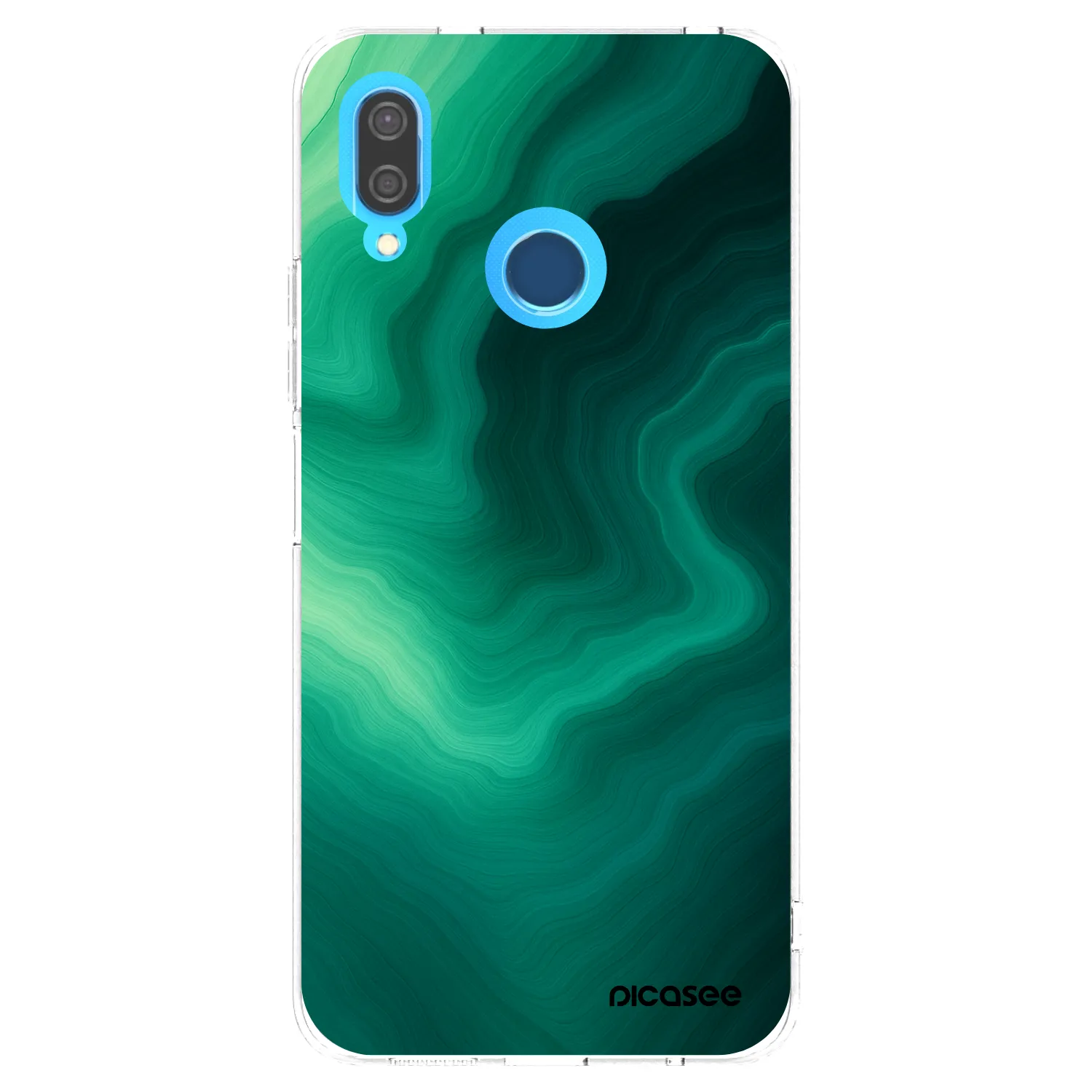 Picasee διαφανής θήκη σιλικόνης Huawei P20 Lite - Malachite
