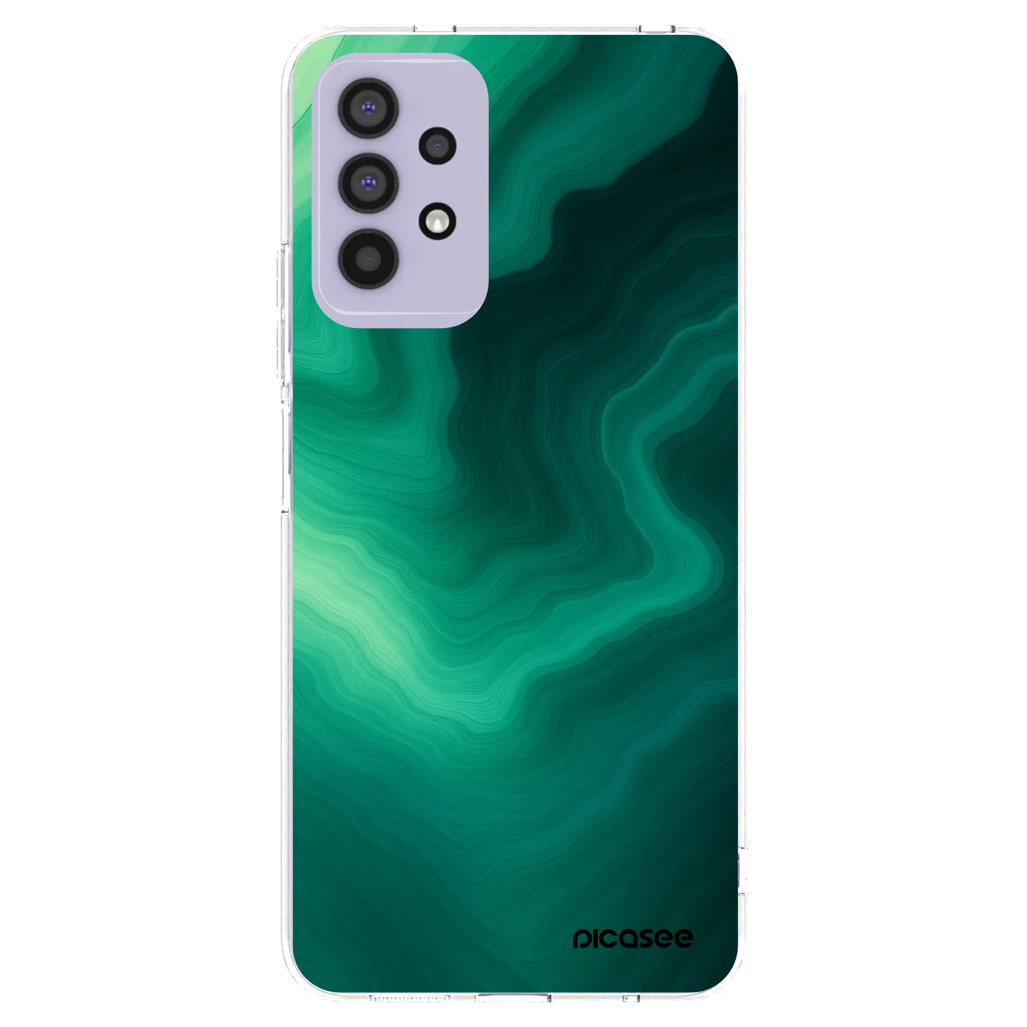 Picasee διαφανής θήκη σιλικόνης Samsung Galaxy A32 4G SM-A325F - Malachite