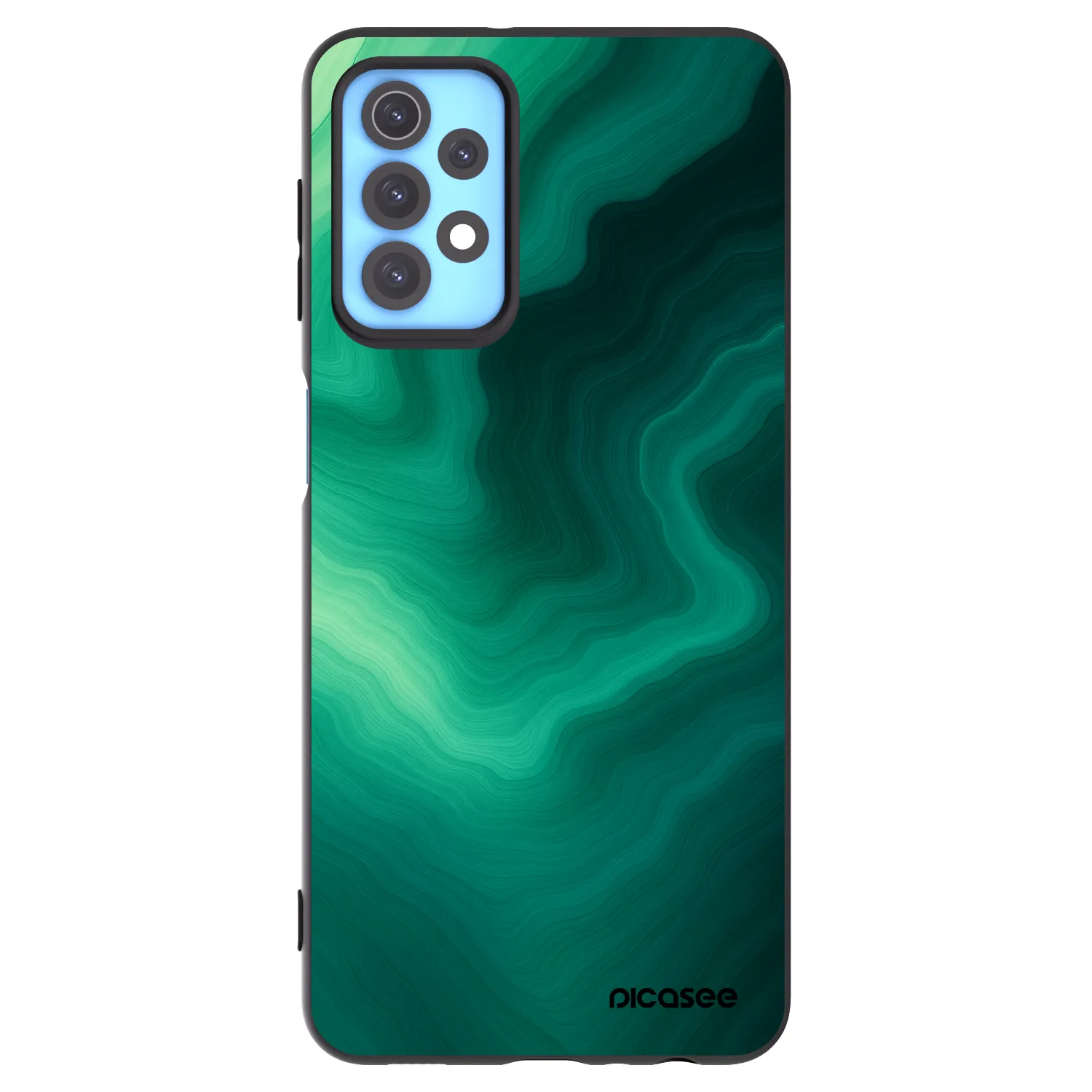 Picasee Μαύρη θήκη σιλικόνης για Samsung Galaxy A32 4G SM-A325F - Malachite