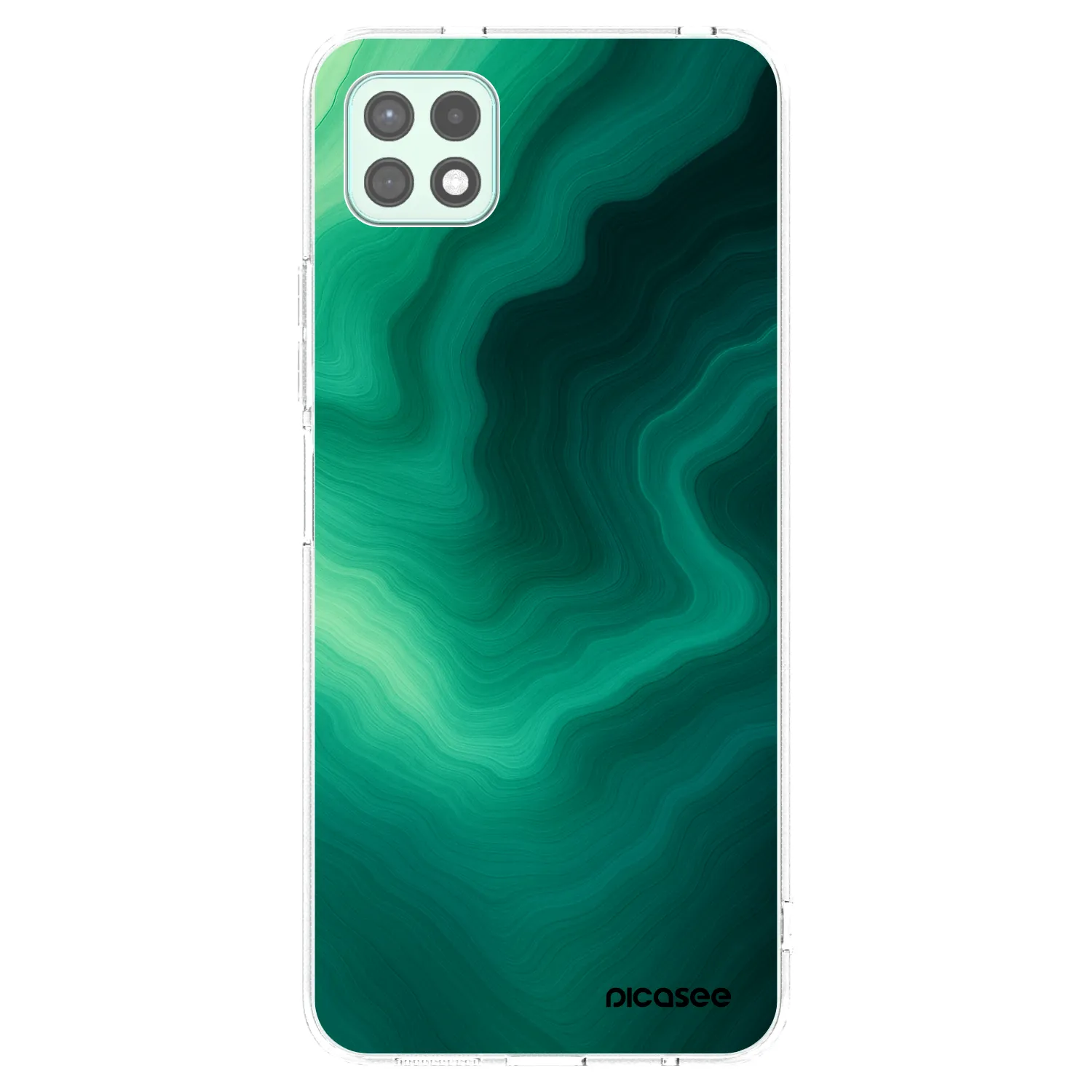 Picasee διαφανής θήκη σιλικόνης Samsung Galaxy A22 A226B 5G - Malachite