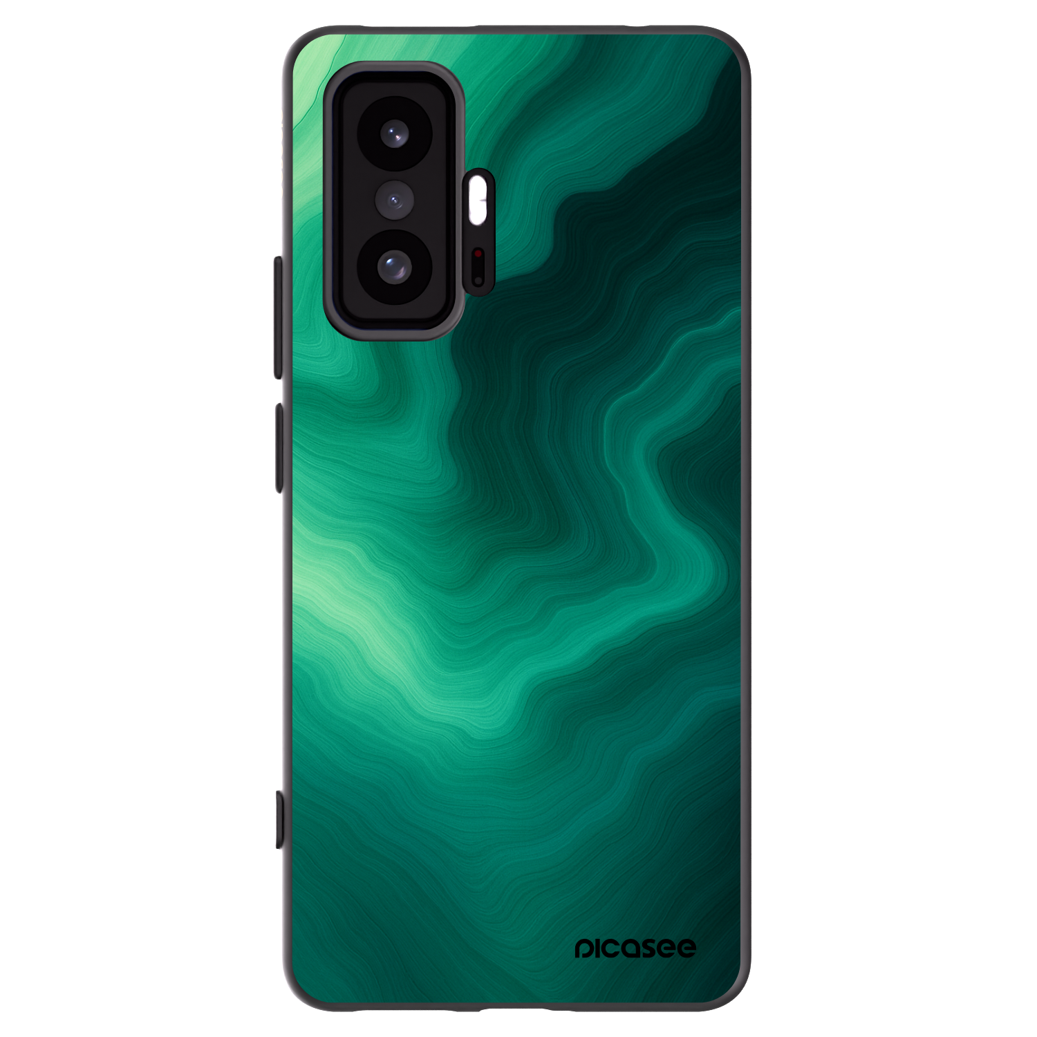Picasee Μαύρη θήκη σιλικόνης για Xiaomi 11T Pro - Malachite