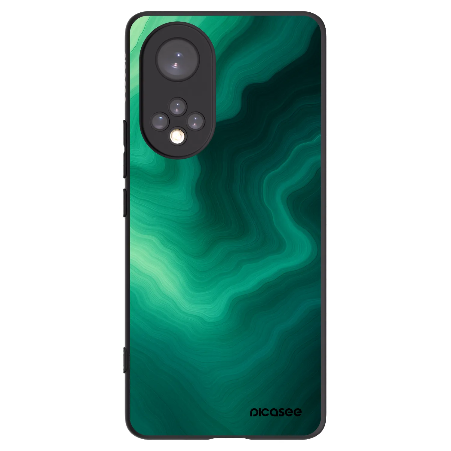 Picasee Μαύρη θήκη σιλικόνης για Huawei Nova 9 - Malachite