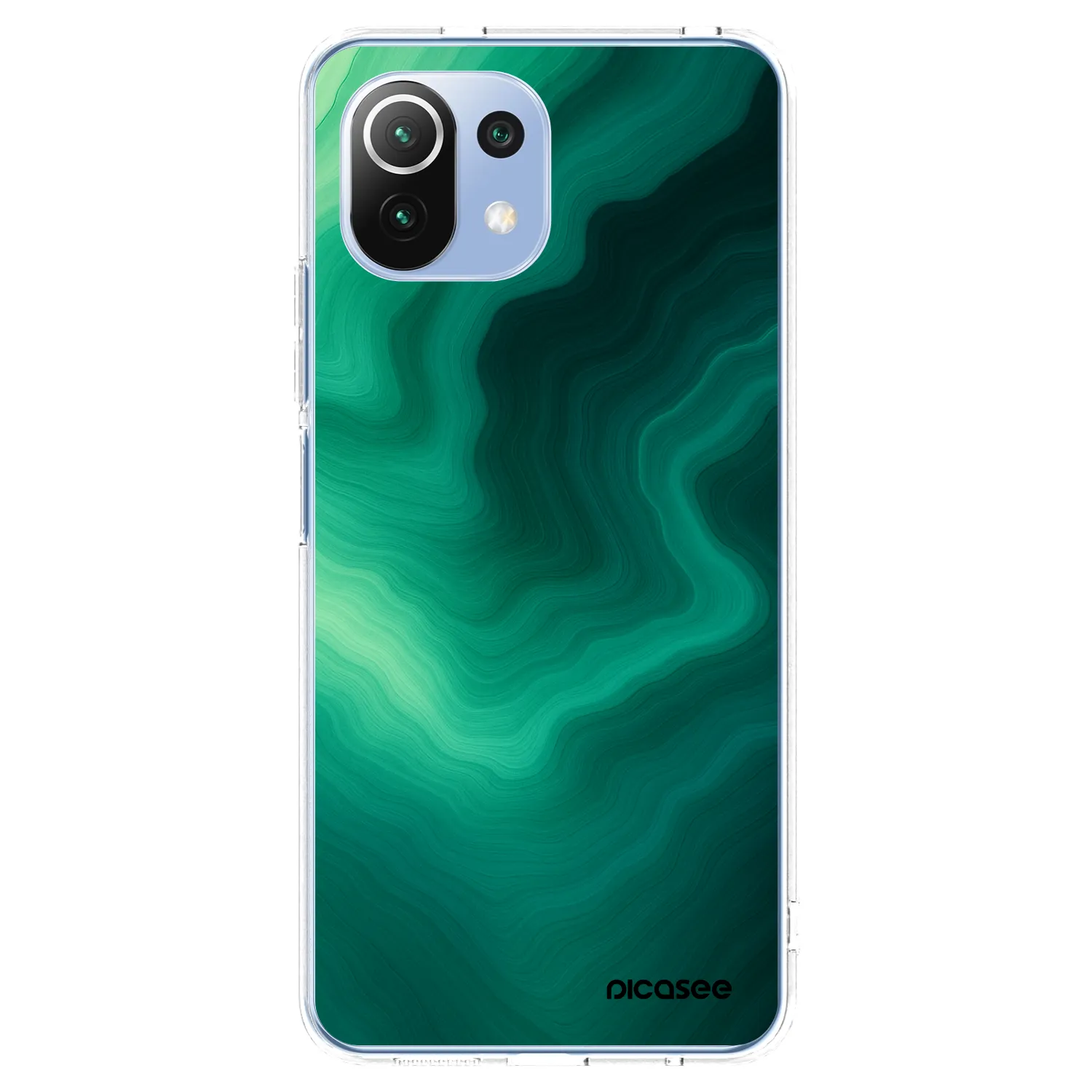 Picasee διαφανής θήκη σιλικόνης Xiaomi 11 Lite 5G NE - Malachite