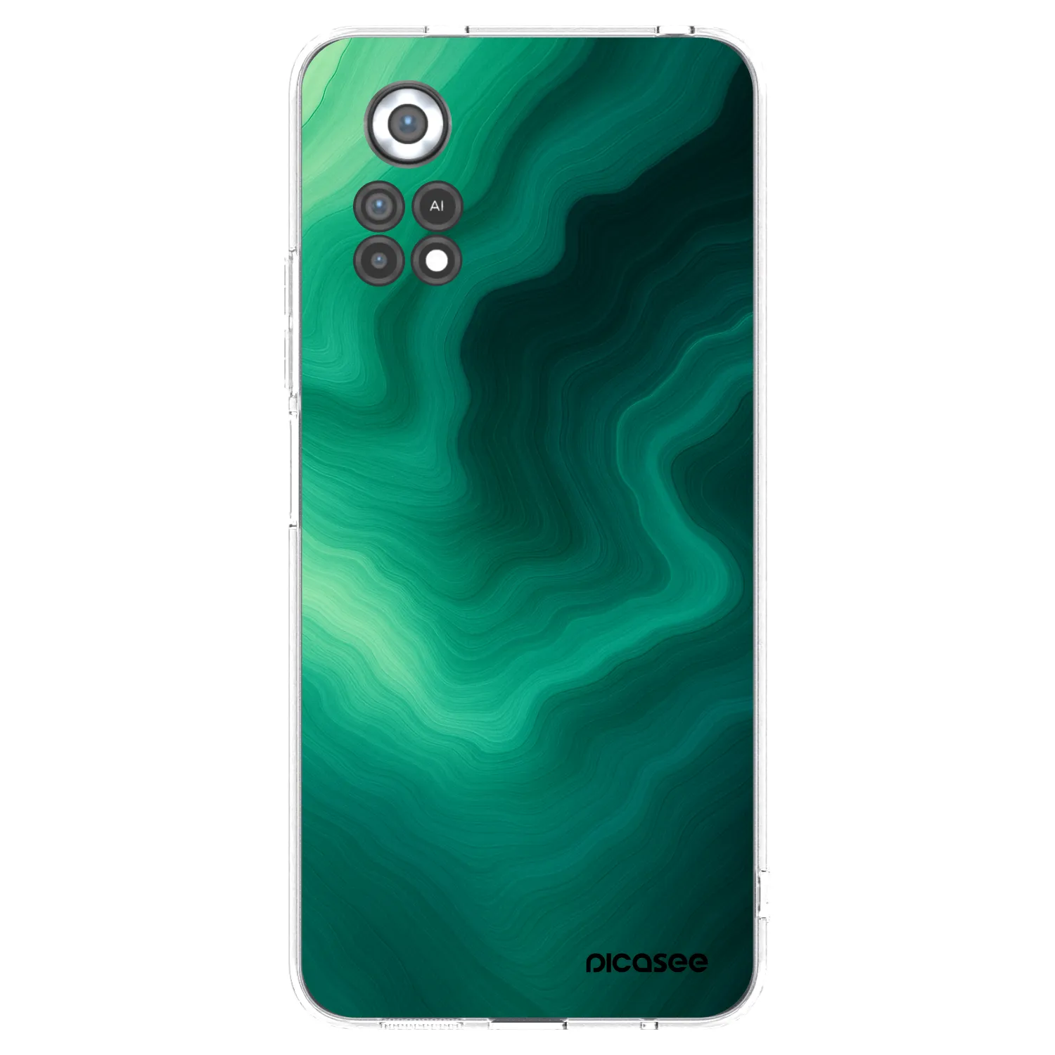 Picasee διαφανής θήκη σιλικόνης Xiaomi Poco X4 Pro 5G - Malachite