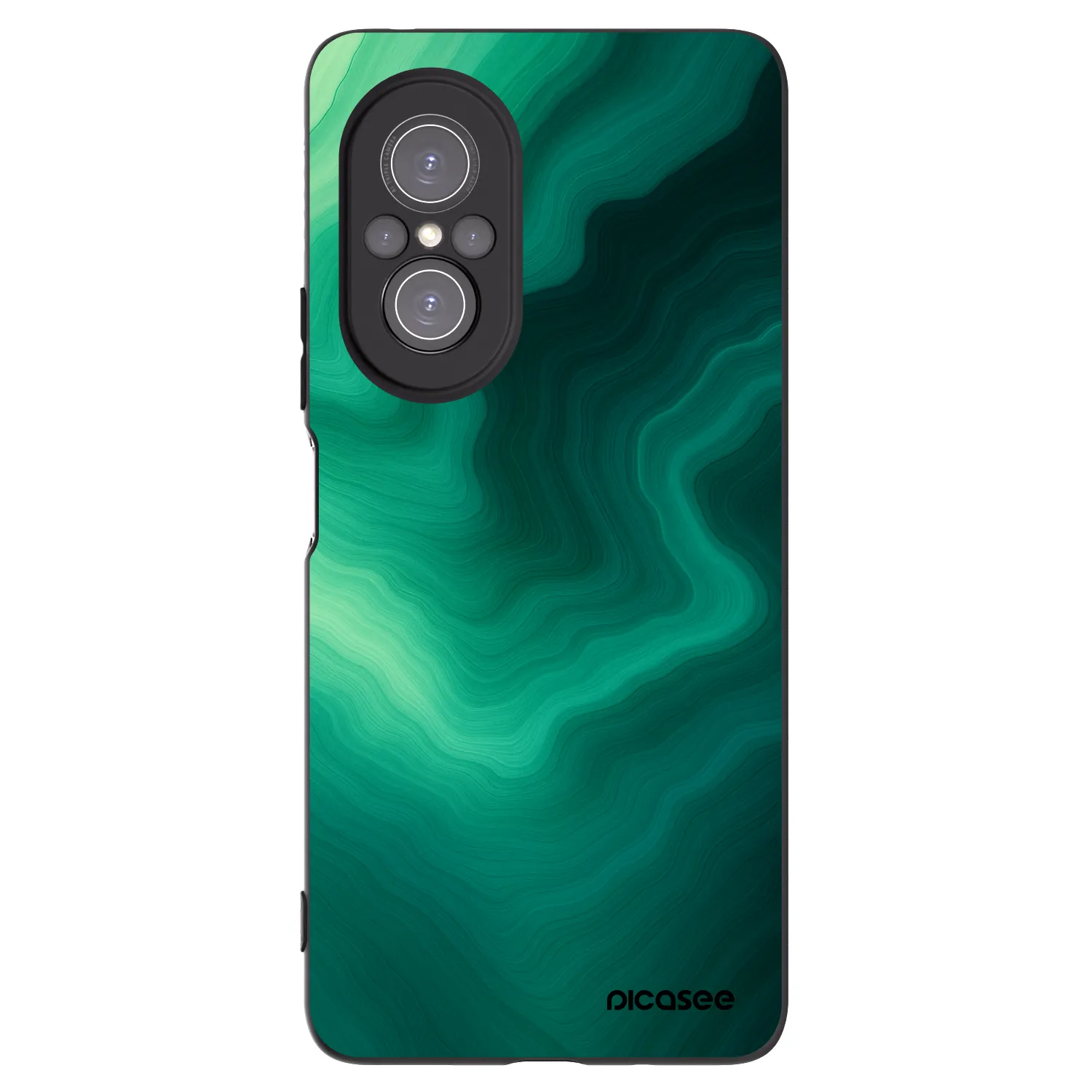 Picasee Μαύρη θήκη σιλικόνης για Huawei Nova 9 SE - Malachite