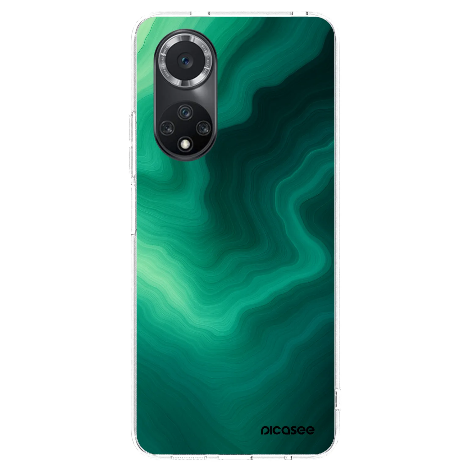 Picasee διαφανής θήκη σιλικόνης Huawei Nova 9 SE - Malachite