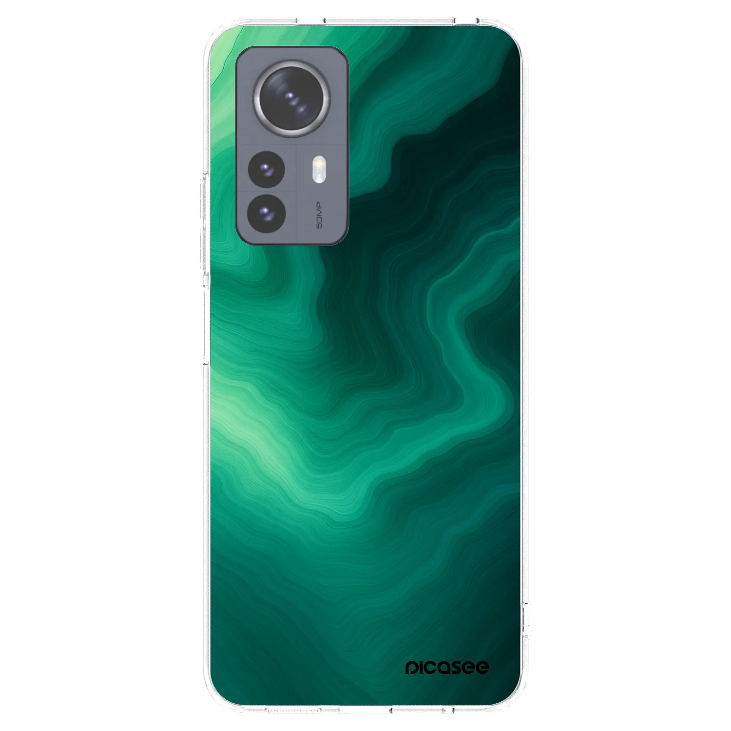 Picasee διαφανής θήκη σιλικόνης Xiaomi 12 Pro - Malachite