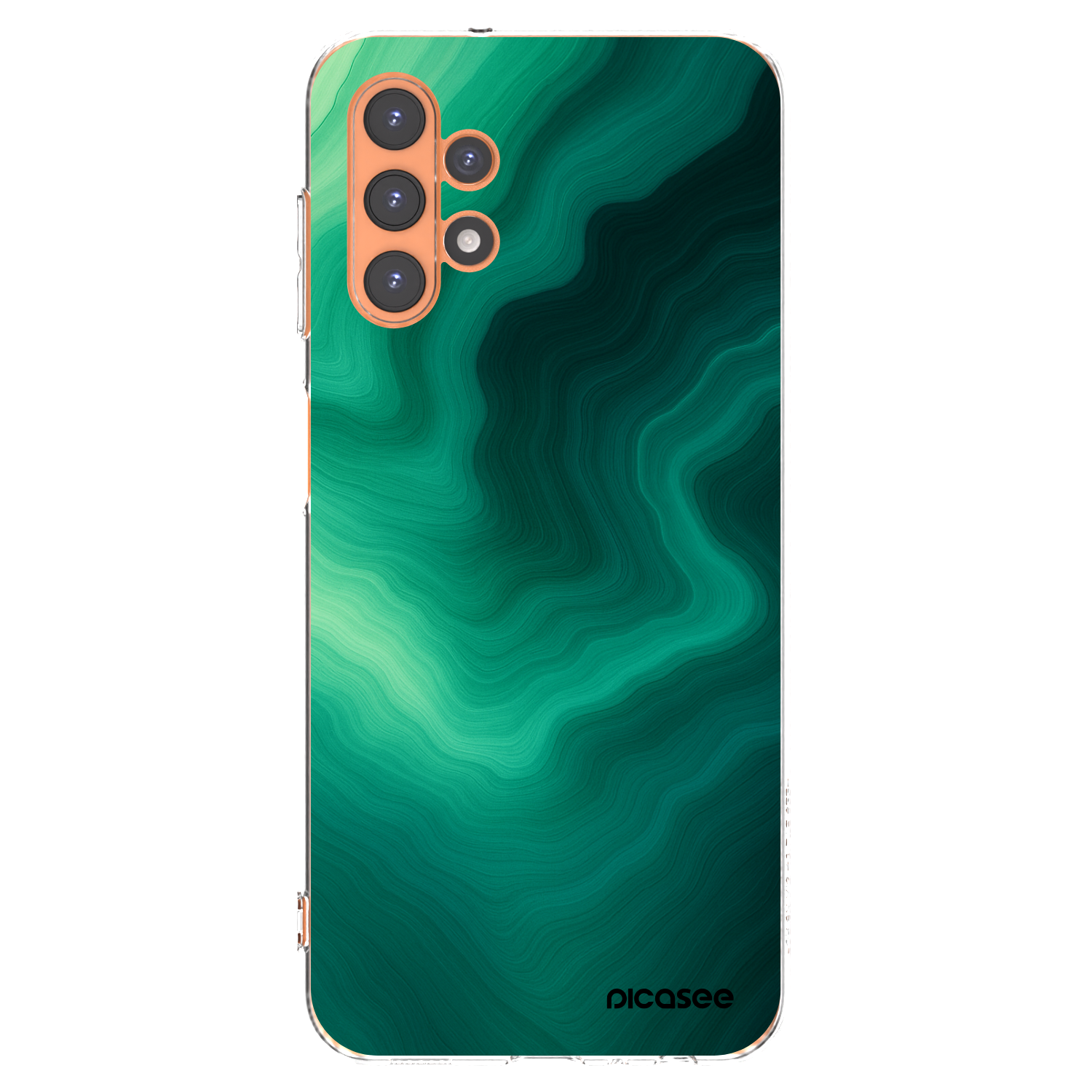 Picasee διαφανής θήκη σιλικόνης Samsung Galaxy A13 4G A135 - Malachite