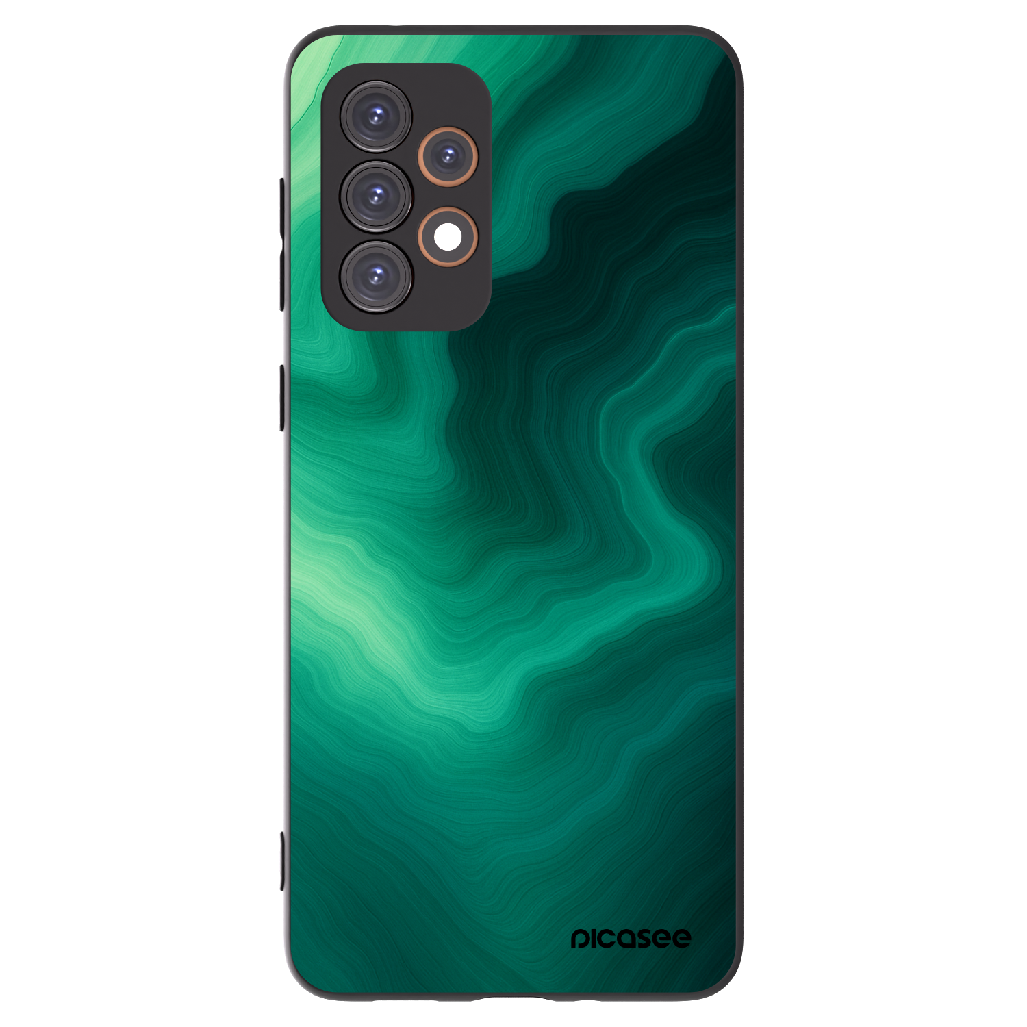 Picasee Μαύρη θήκη σιλικόνης για Samsung Galaxy A33 5G A336 - Malachite