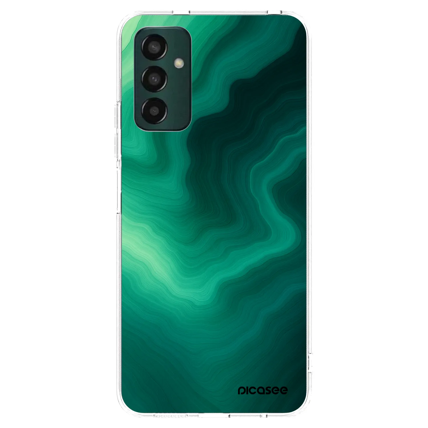 Picasee διαφανής θήκη σιλικόνης Samsung Galaxy M13 M135F - Malachite