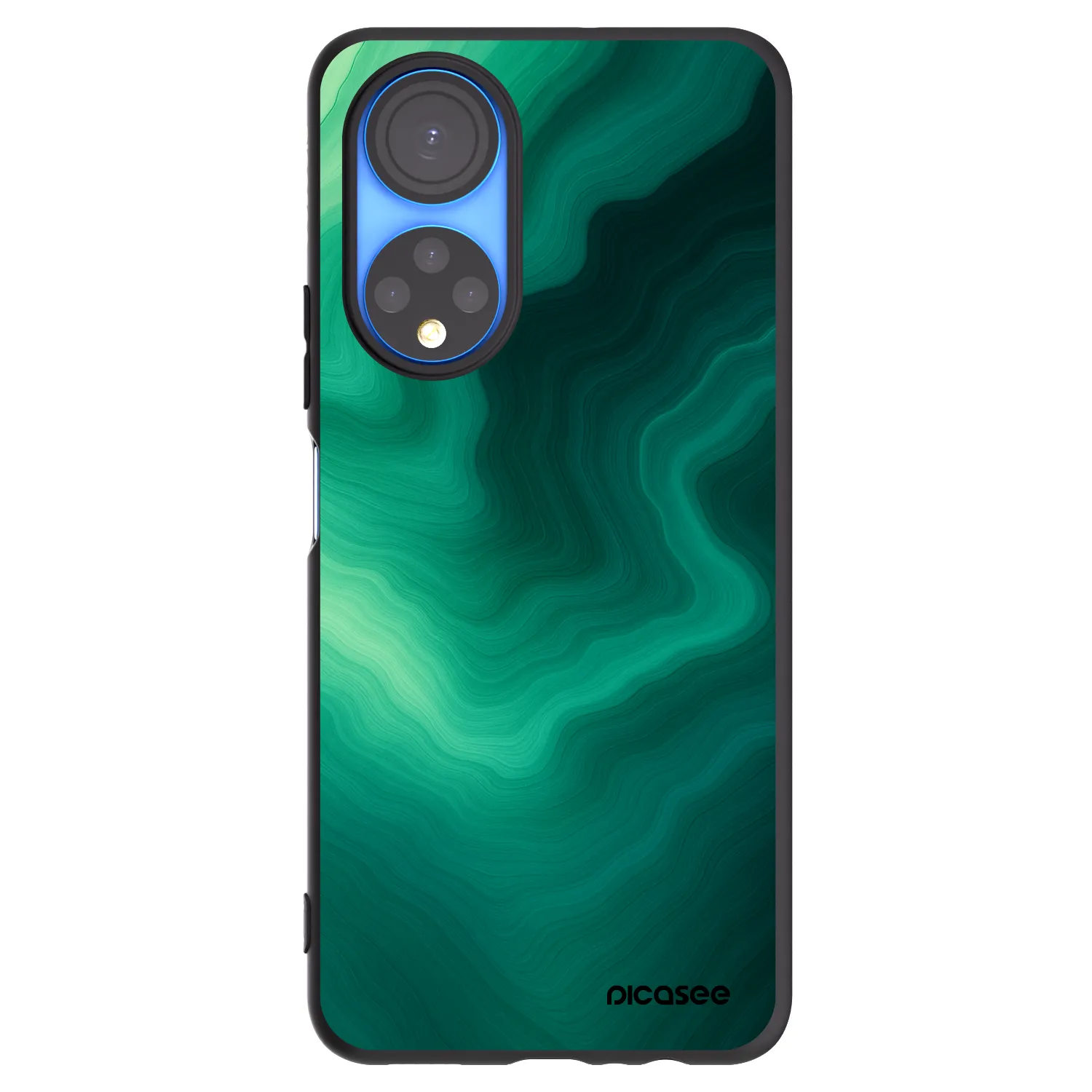Picasee Μαύρη θήκη σιλικόνης για Honor X7 - Malachite