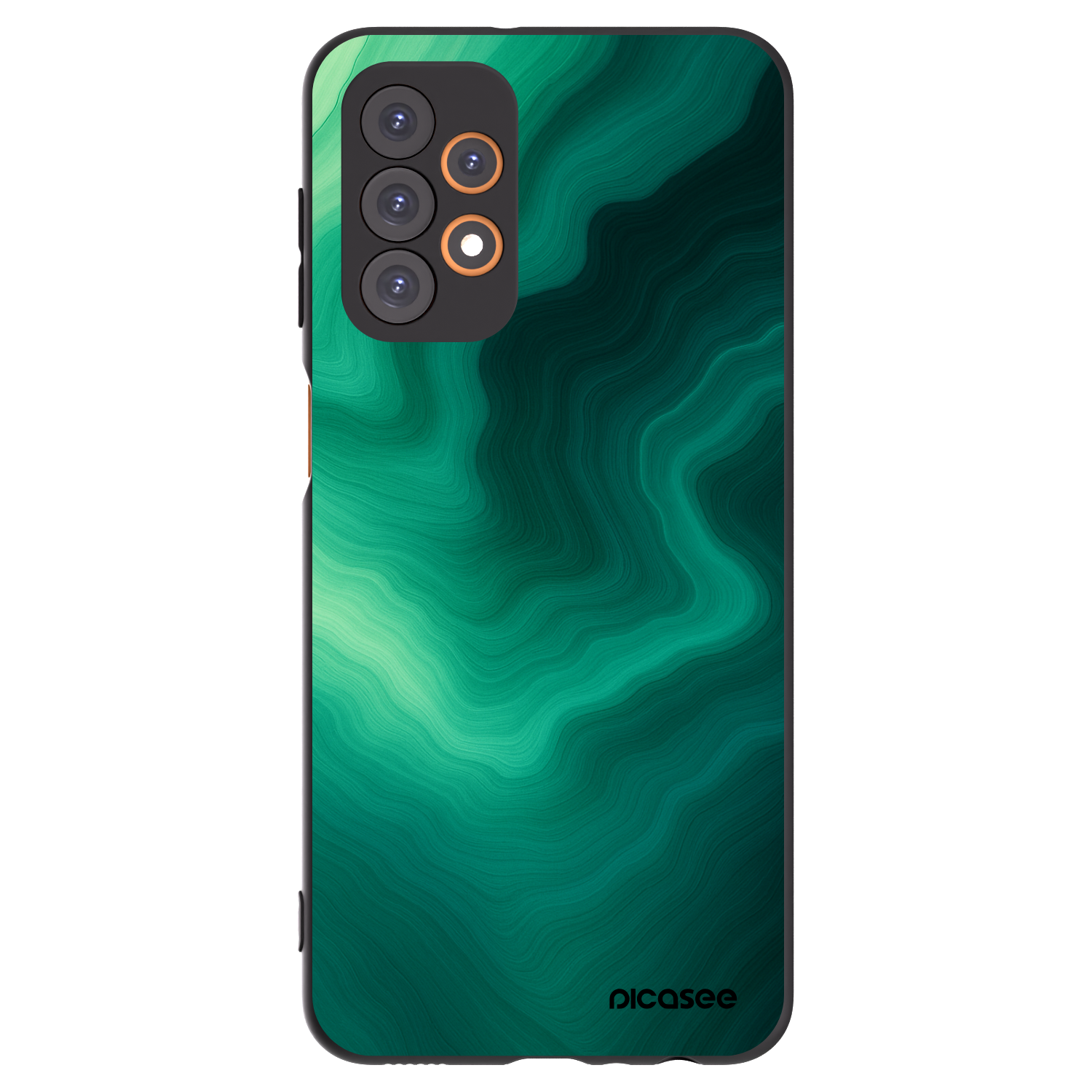 Picasee Μαύρη θήκη σιλικόνης για Samsung Galaxy A23 A236B 5G - Malachite