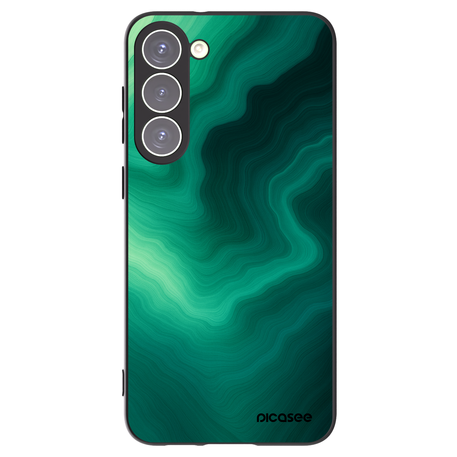 Picasee Μαύρη θήκη σιλικόνης για Samsung Galaxy S23+ 5G - Malachite