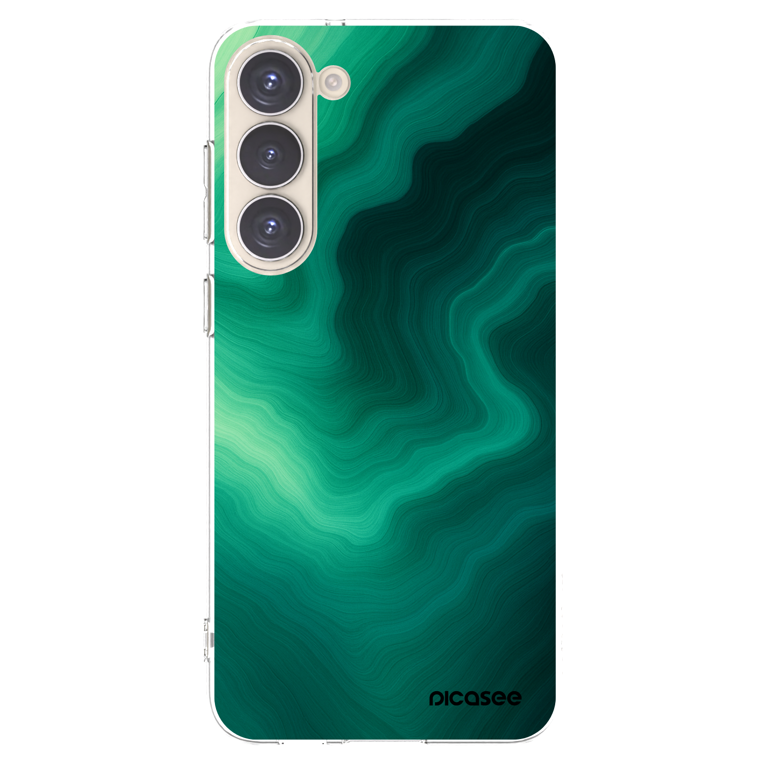 Picasee διαφανής θήκη σιλικόνης Samsung Galaxy S23+ 5G - Malachite