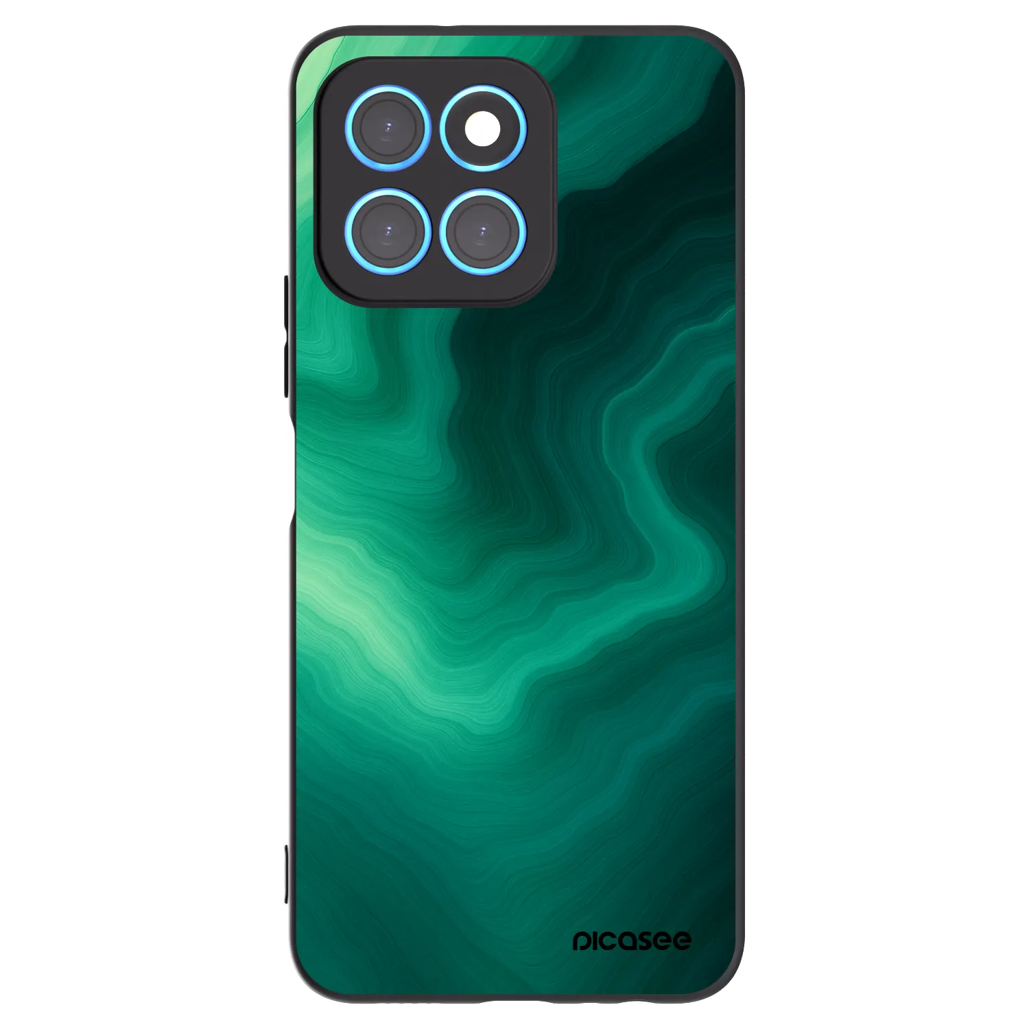 Picasee Μαύρη θήκη σιλικόνης για Honor X6 - Malachite