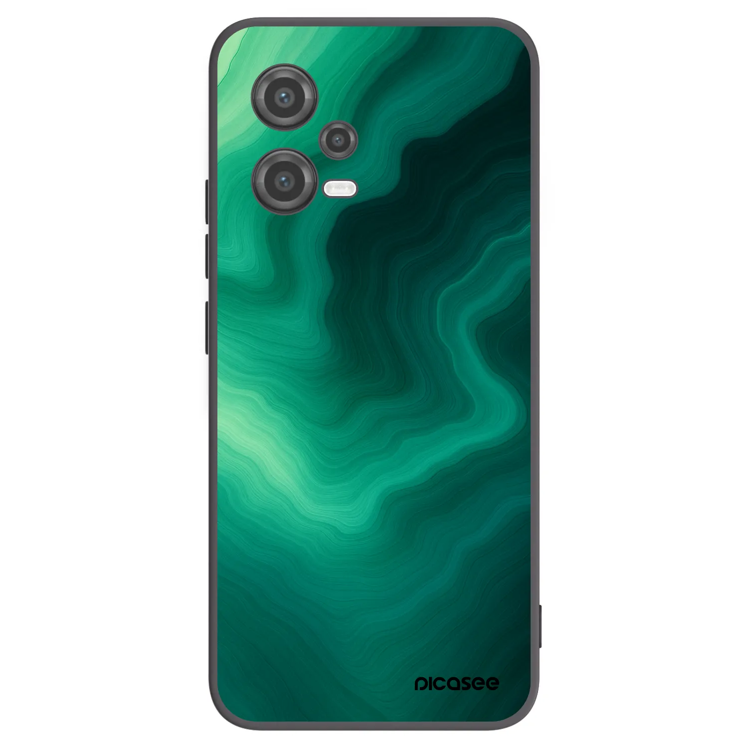 Picasee Μαύρη θήκη σιλικόνης για Xiaomi Poco X5 - Malachite