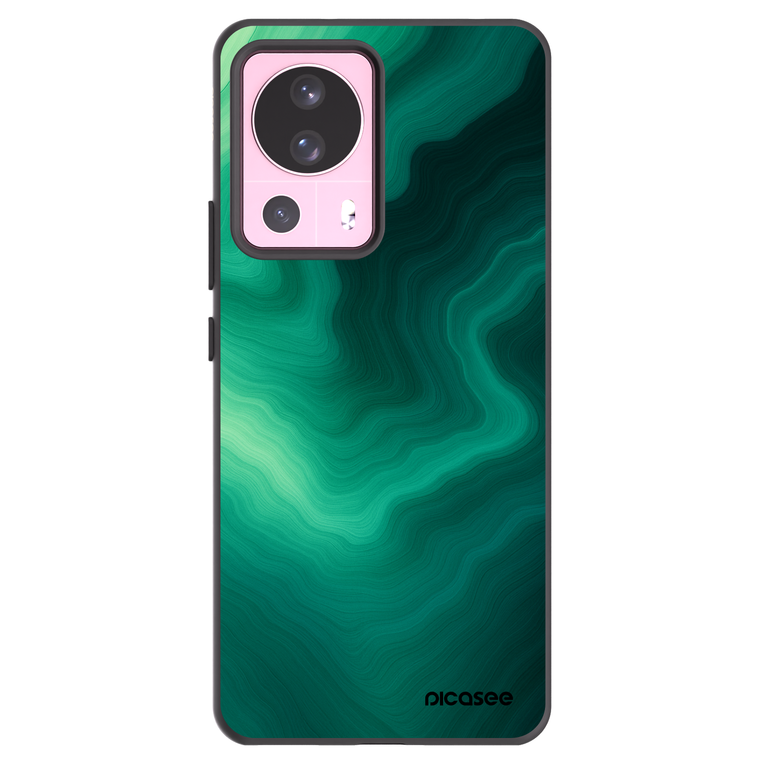 Picasee Μαύρη θήκη σιλικόνης για Xiaomi 13 Lite - Malachite