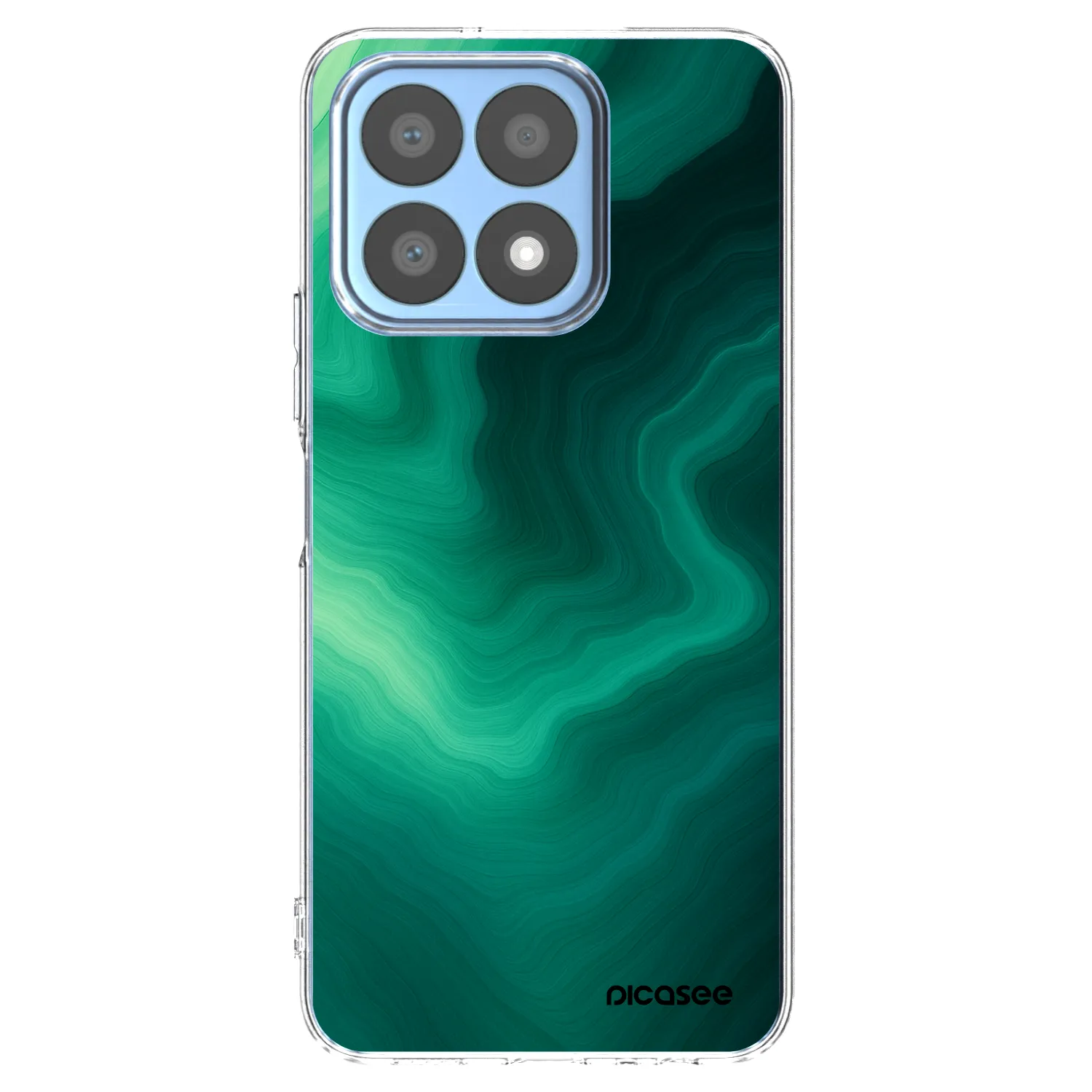 Picasee διαφανής θήκη σιλικόνης Honor X8a - Malachite