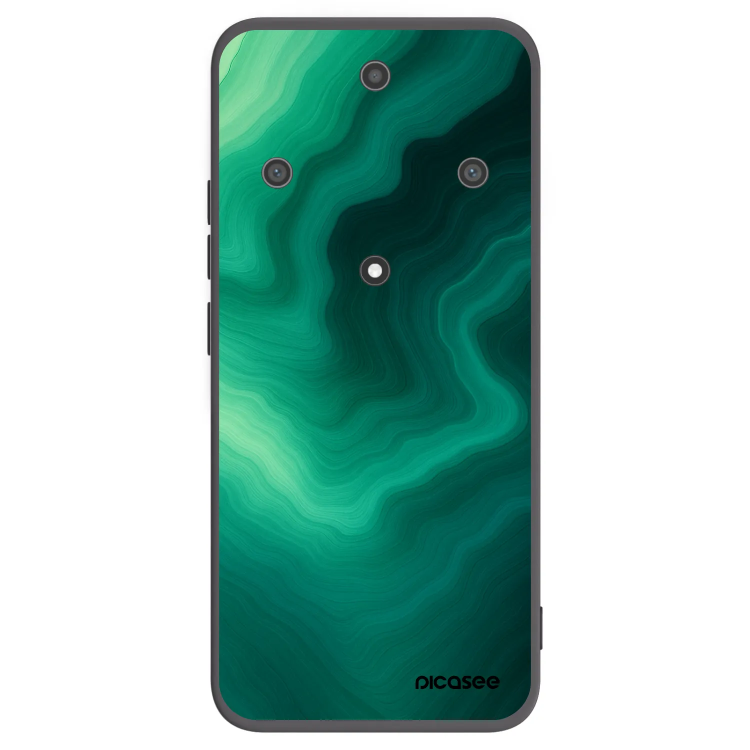 Picasee Μαύρη θήκη σιλικόνης για Honor Magic5 Lite 5G - Malachite