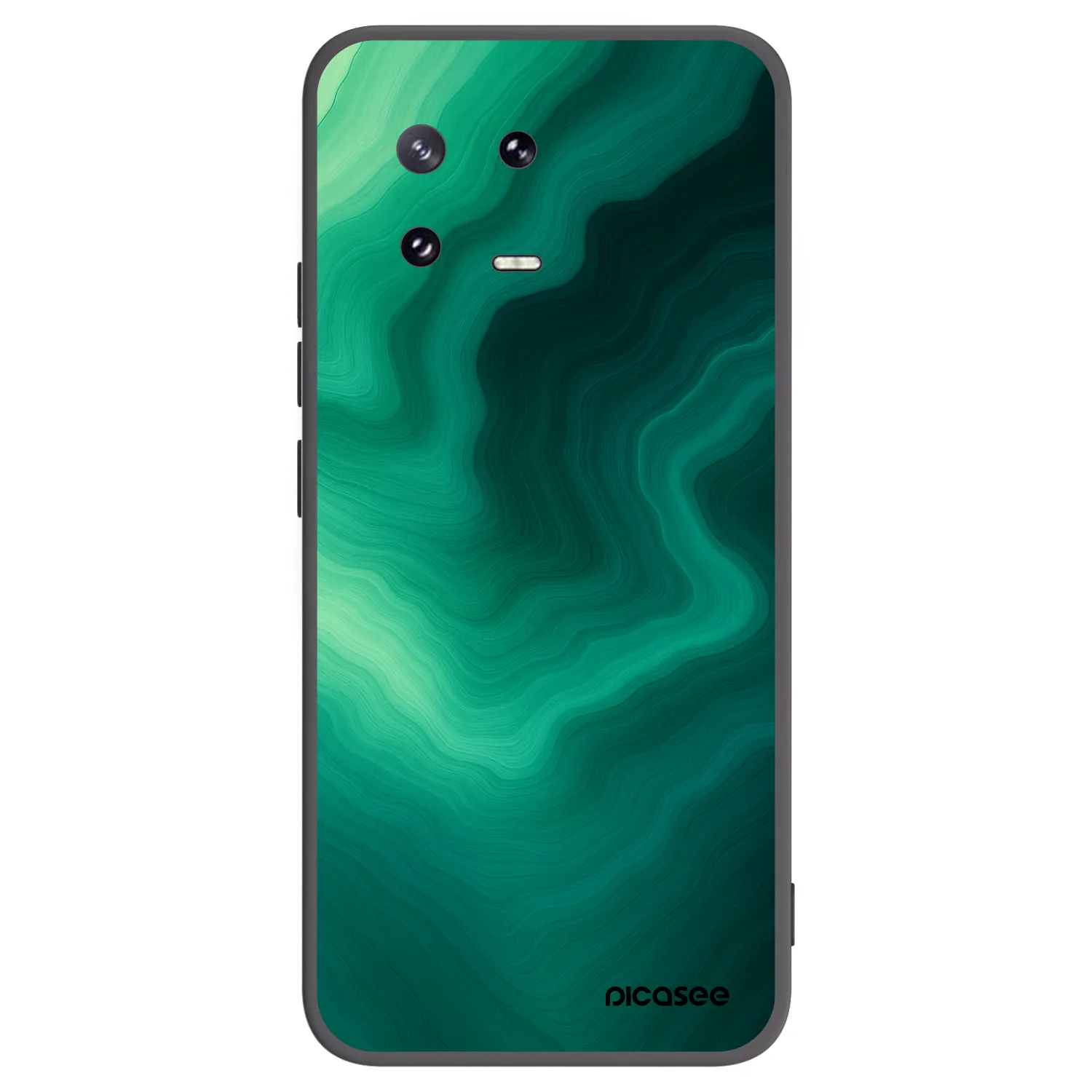 Picasee Μαύρη θήκη σιλικόνης για Xiaomi 13 Pro - Malachite