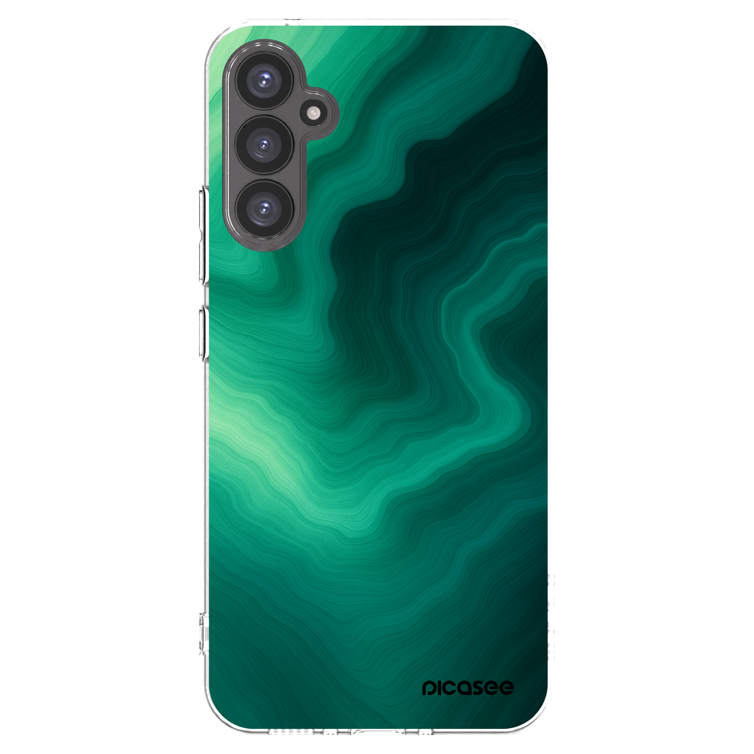 Picasee διαφανής θήκη σιλικόνης Samsung Galaxy A34 5G A346B - Malachite