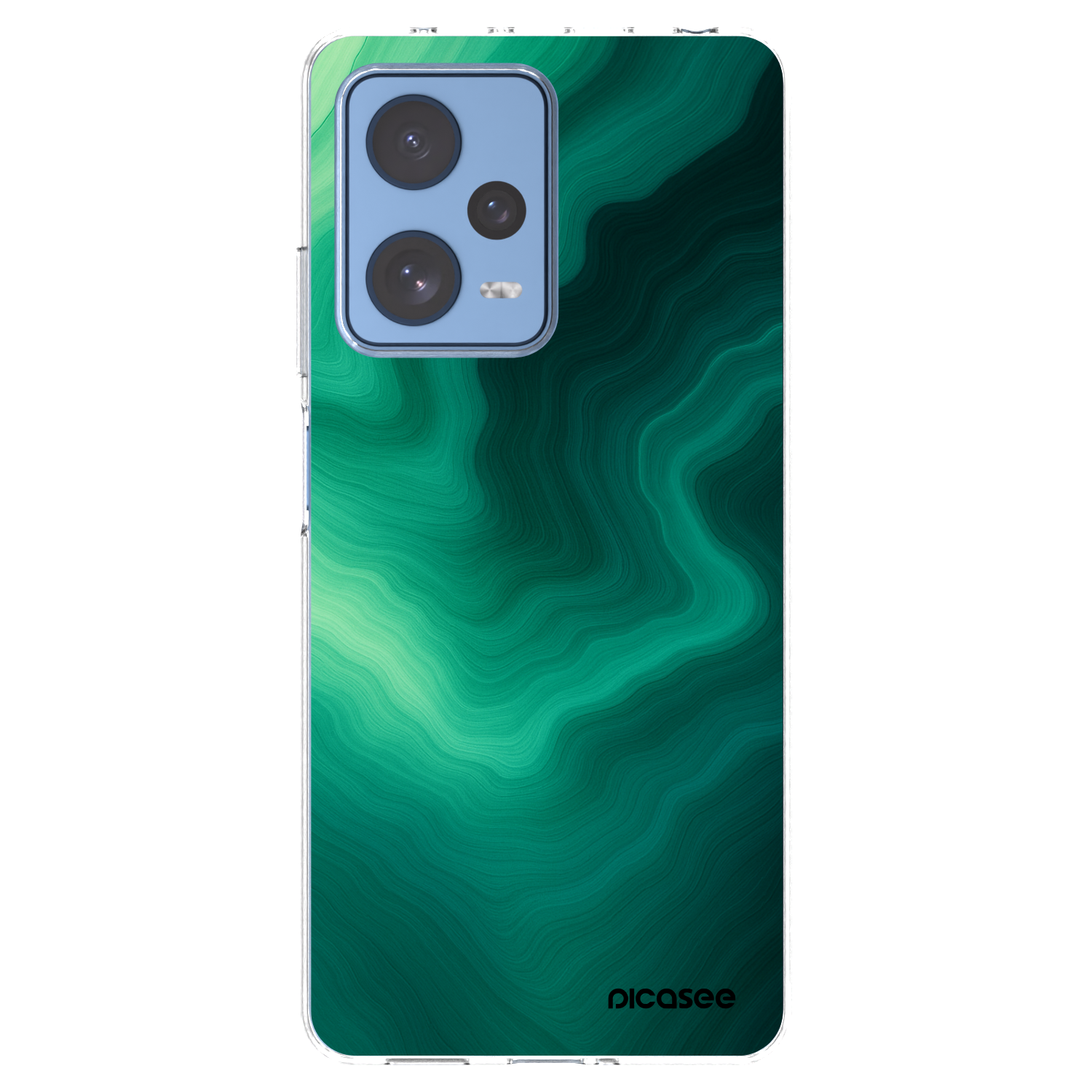 Picasee διαφανής θήκη σιλικόνης Xiaomi Redmi Note 12 Pro 5G - Malachite