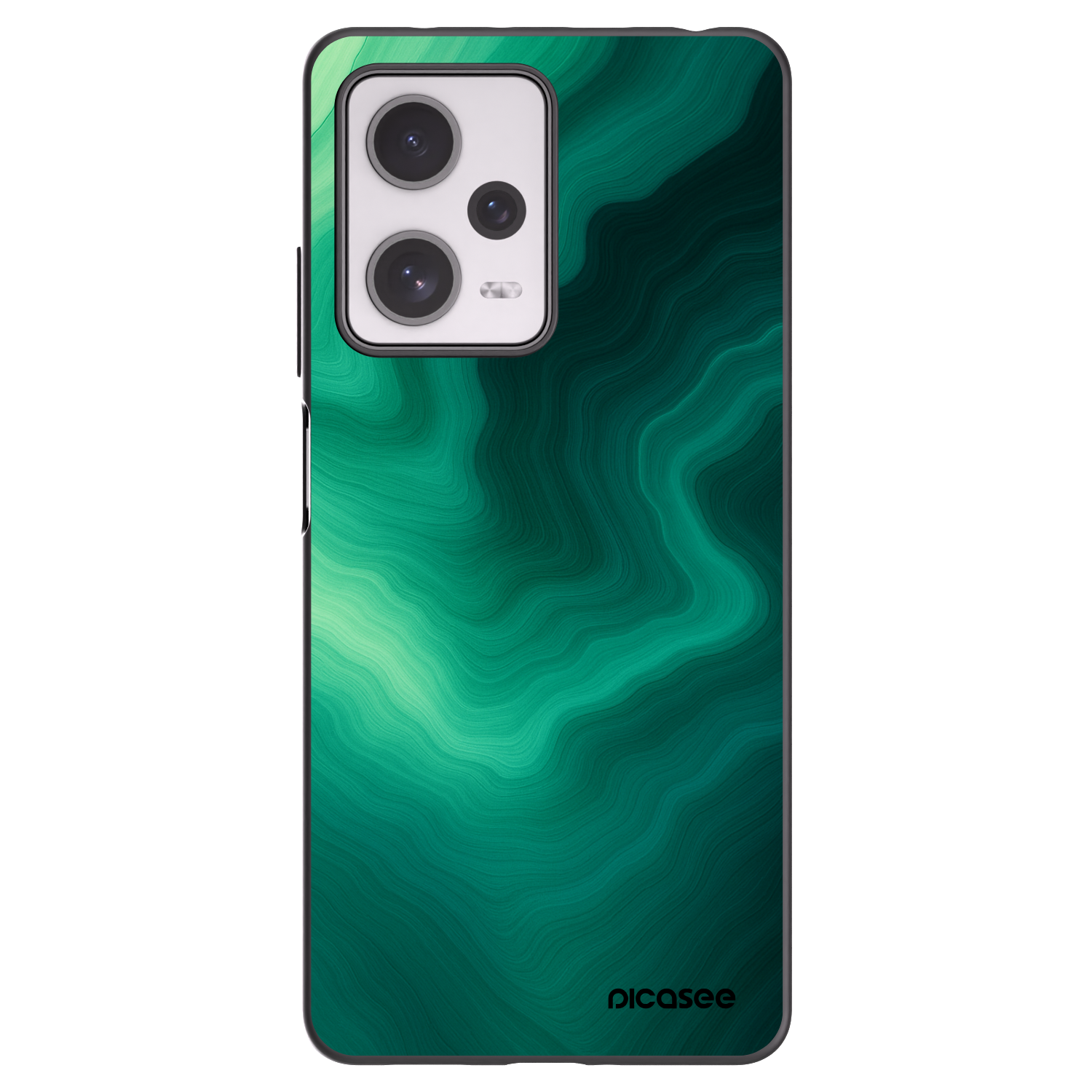 Picasee Μαύρη θήκη σιλικόνης για Xiaomi Redmi Note 12 Pro+ 5G - Malachite