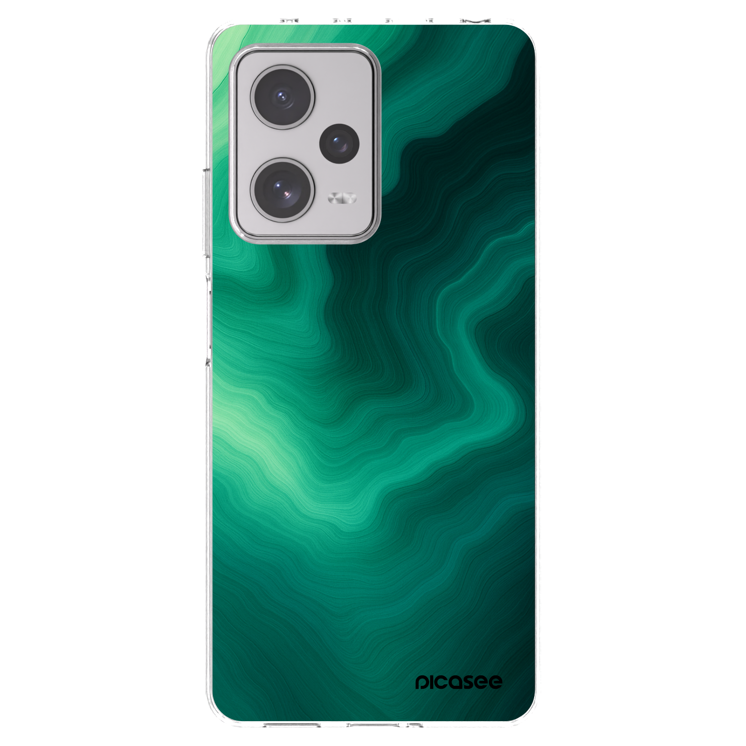 Picasee διαφανής θήκη σιλικόνης Xiaomi Redmi Note 12 Pro+ 5G - Malachite