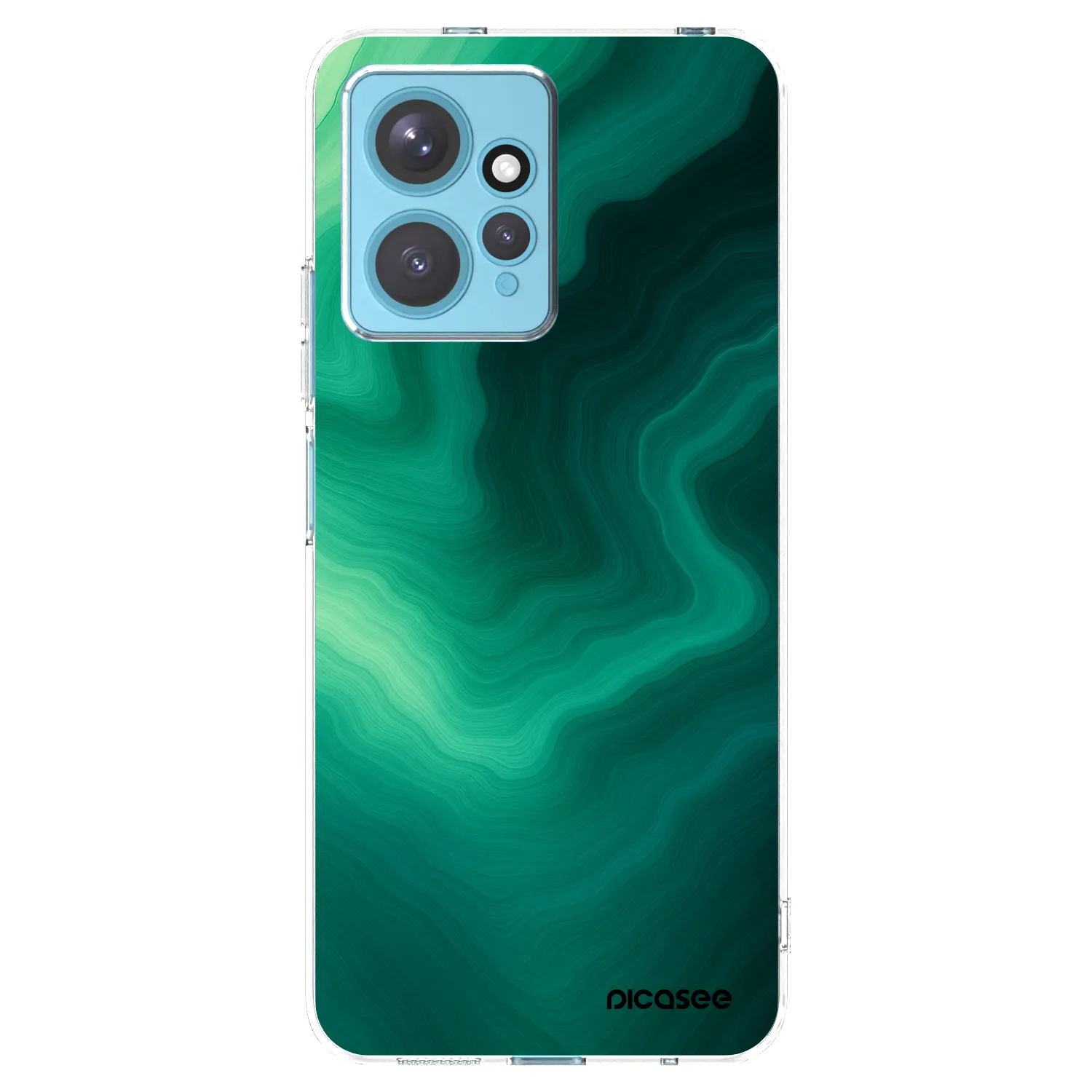 Picasee διαφανής θήκη σιλικόνης Xiaomi Redmi Note 12 4G - Malachite