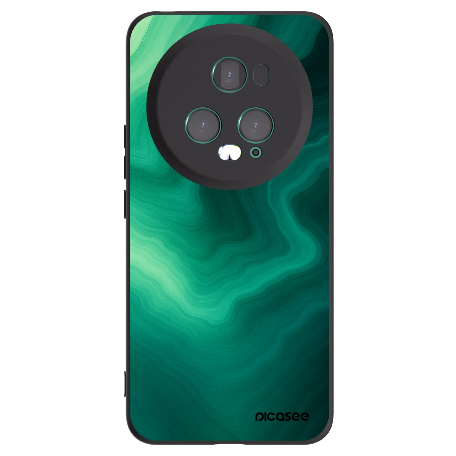 Picasee Μαύρη θήκη σιλικόνης για Honor Magic5 Pro - Malachite