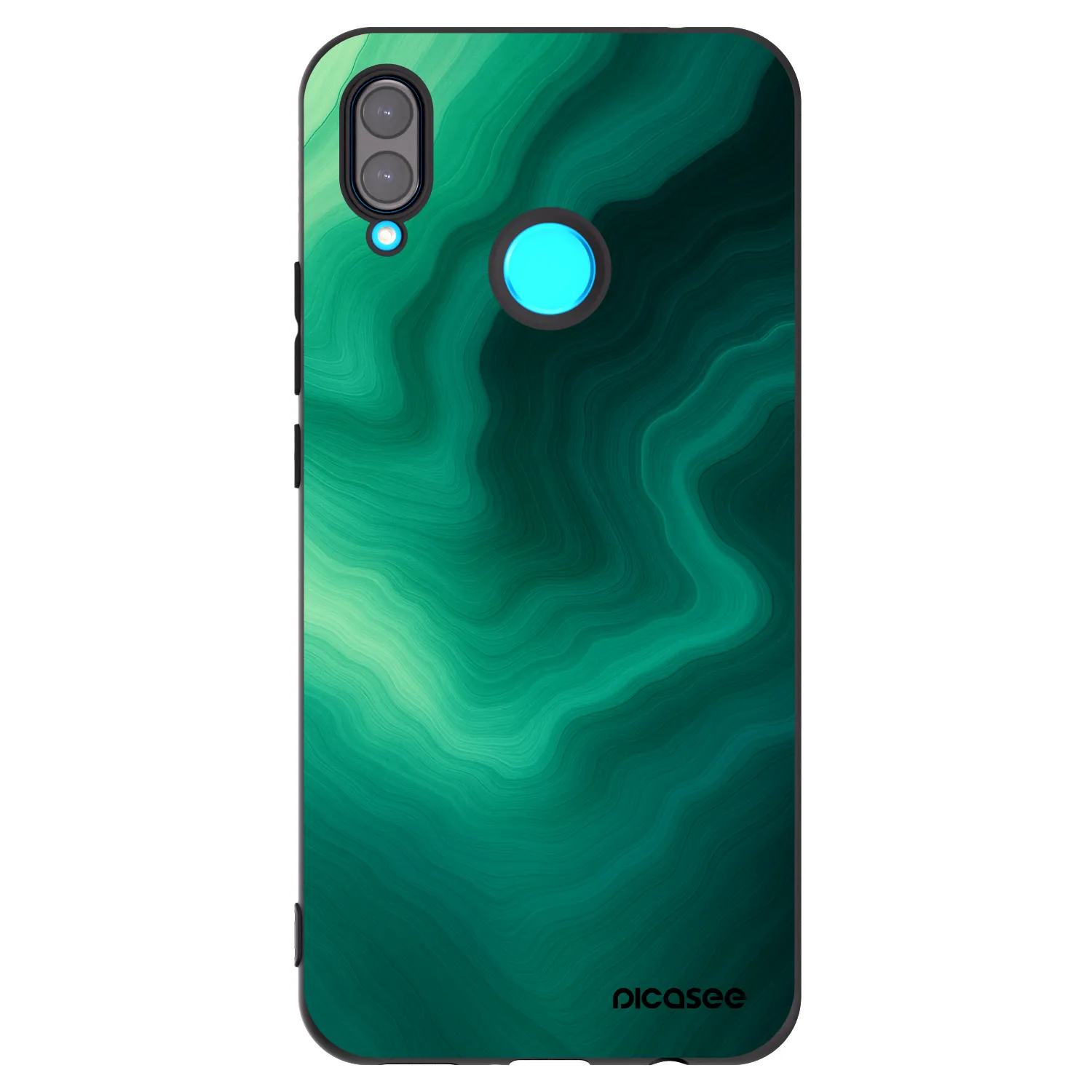 Picasee Μαύρη θήκη σιλικόνης για Huawei Nova 3 - Malachite