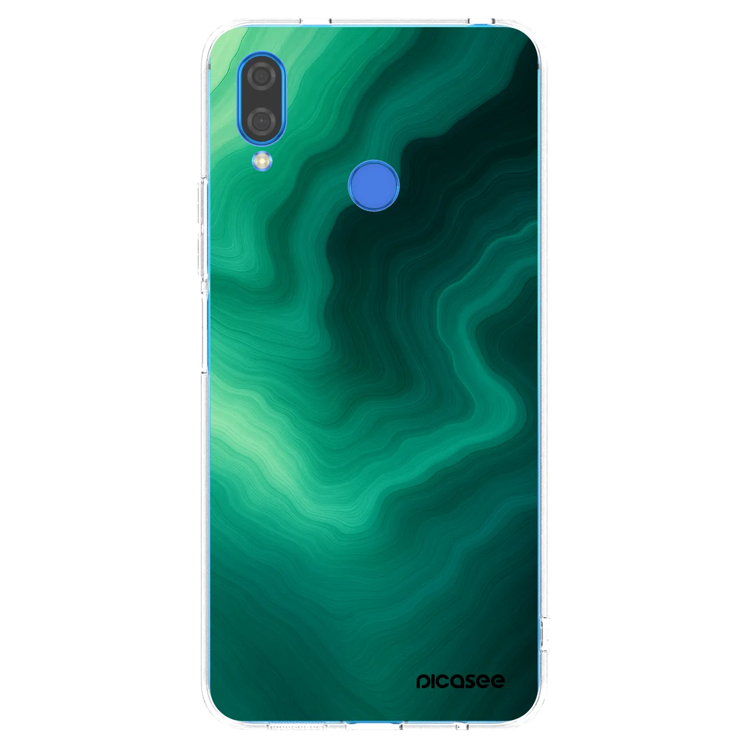 Picasee διαφανής θήκη σιλικόνης Huawei Nova 3i - Malachite