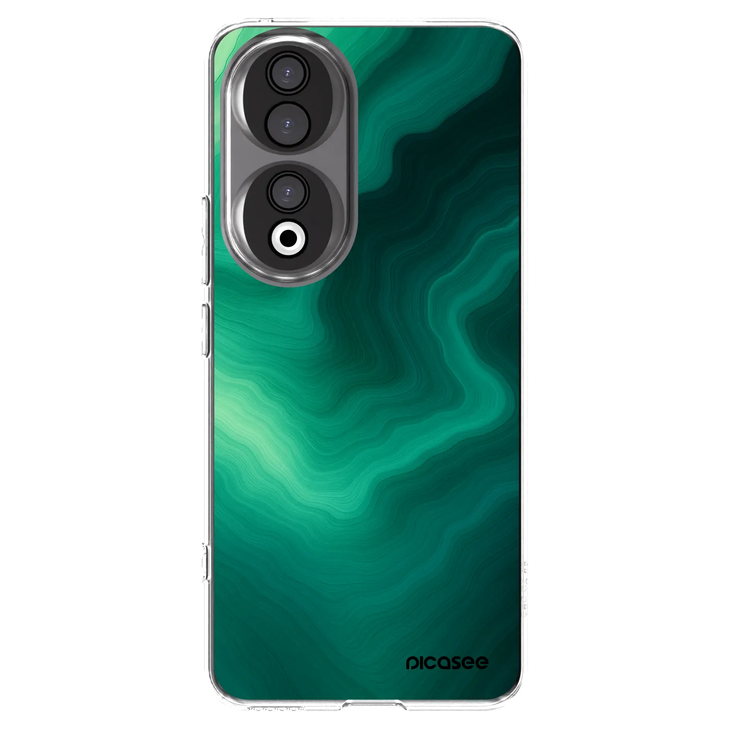 Picasee διαφανής θήκη σιλικόνης Honor 90 5G - Malachite