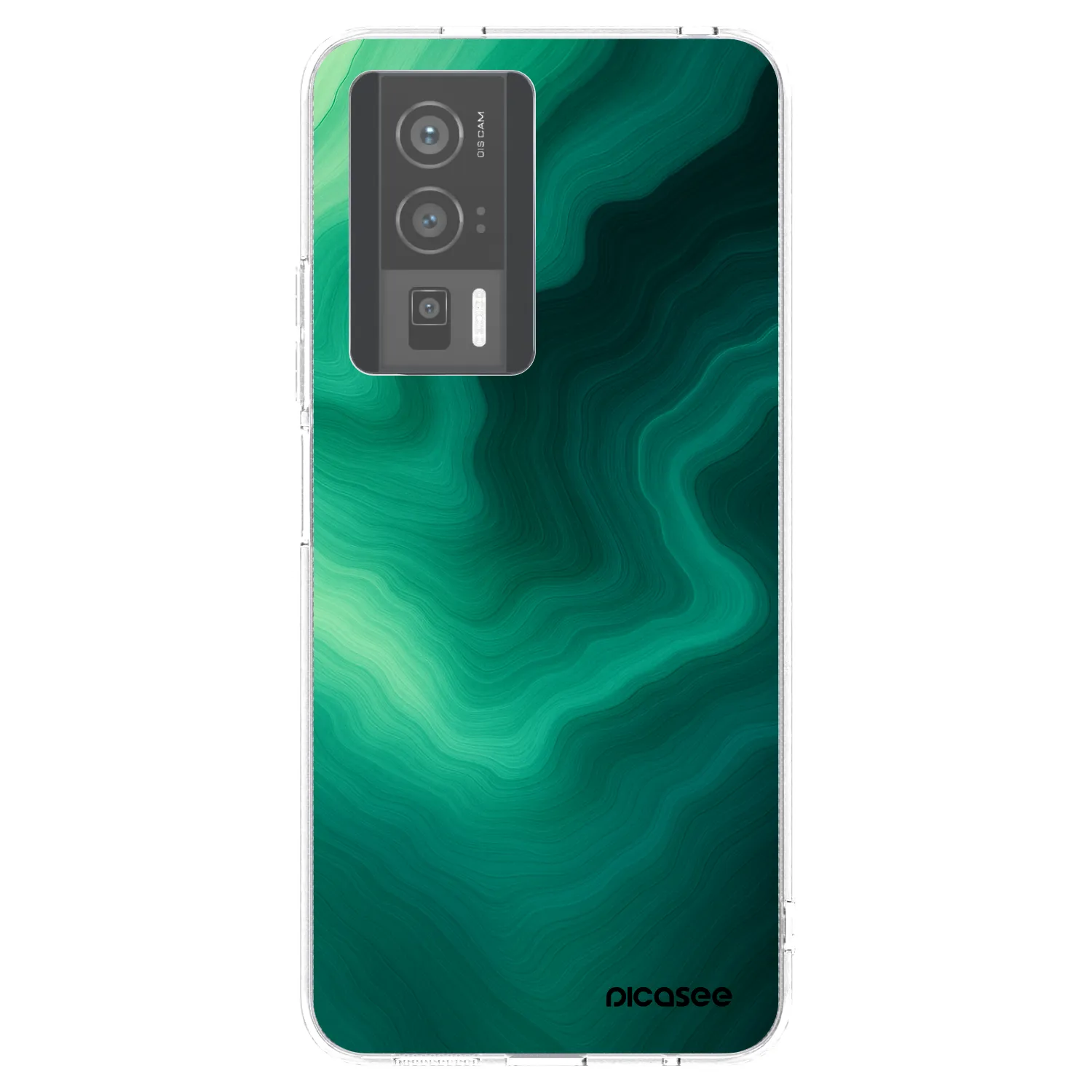 Picasee διαφανής θήκη σιλικόνης Xiaomi Poco F5 Pro 5G - Malachite