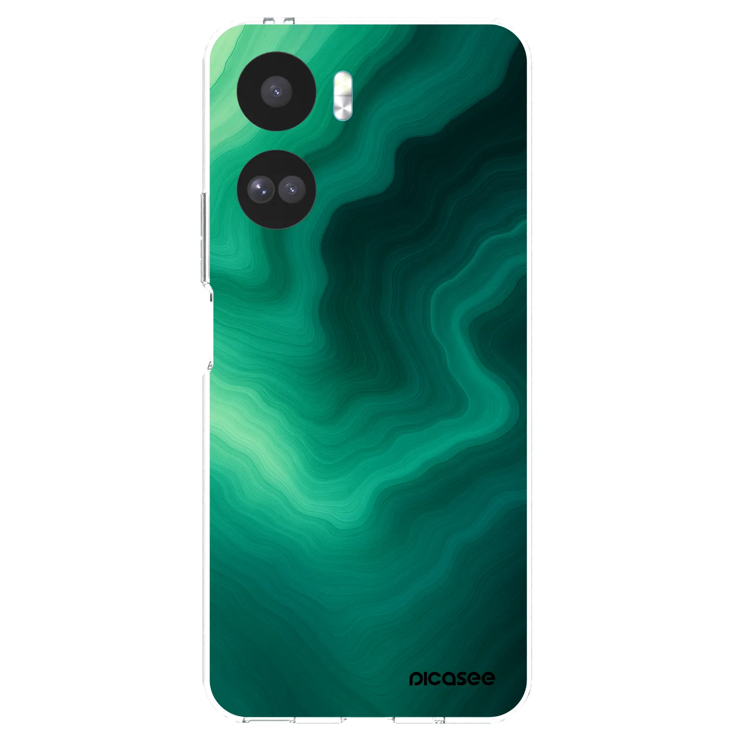 Picasee διαφανής θήκη σιλικόνης Honor 90 Lite 5G - Malachite