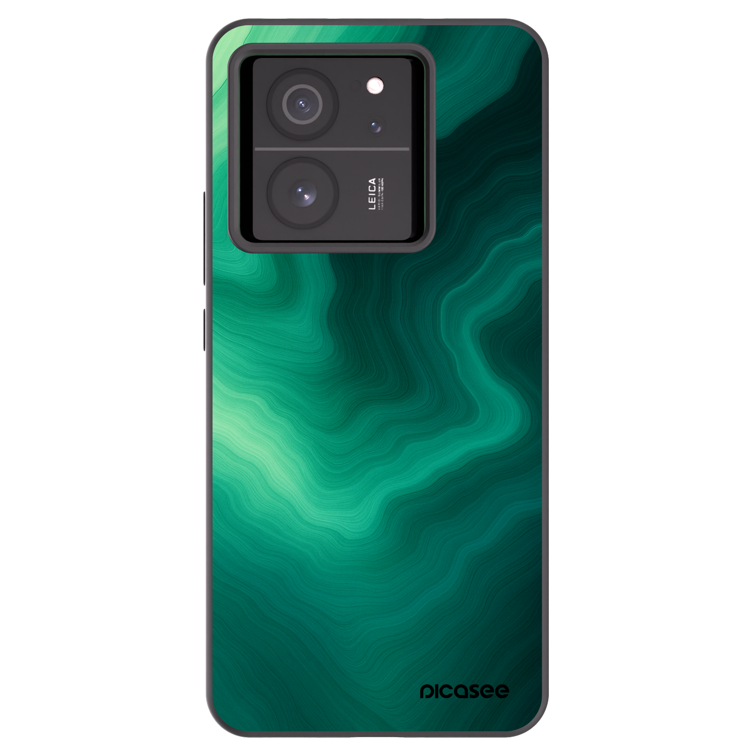 Picasee Μαύρη θήκη σιλικόνης για Xiaomi 13T - Malachite