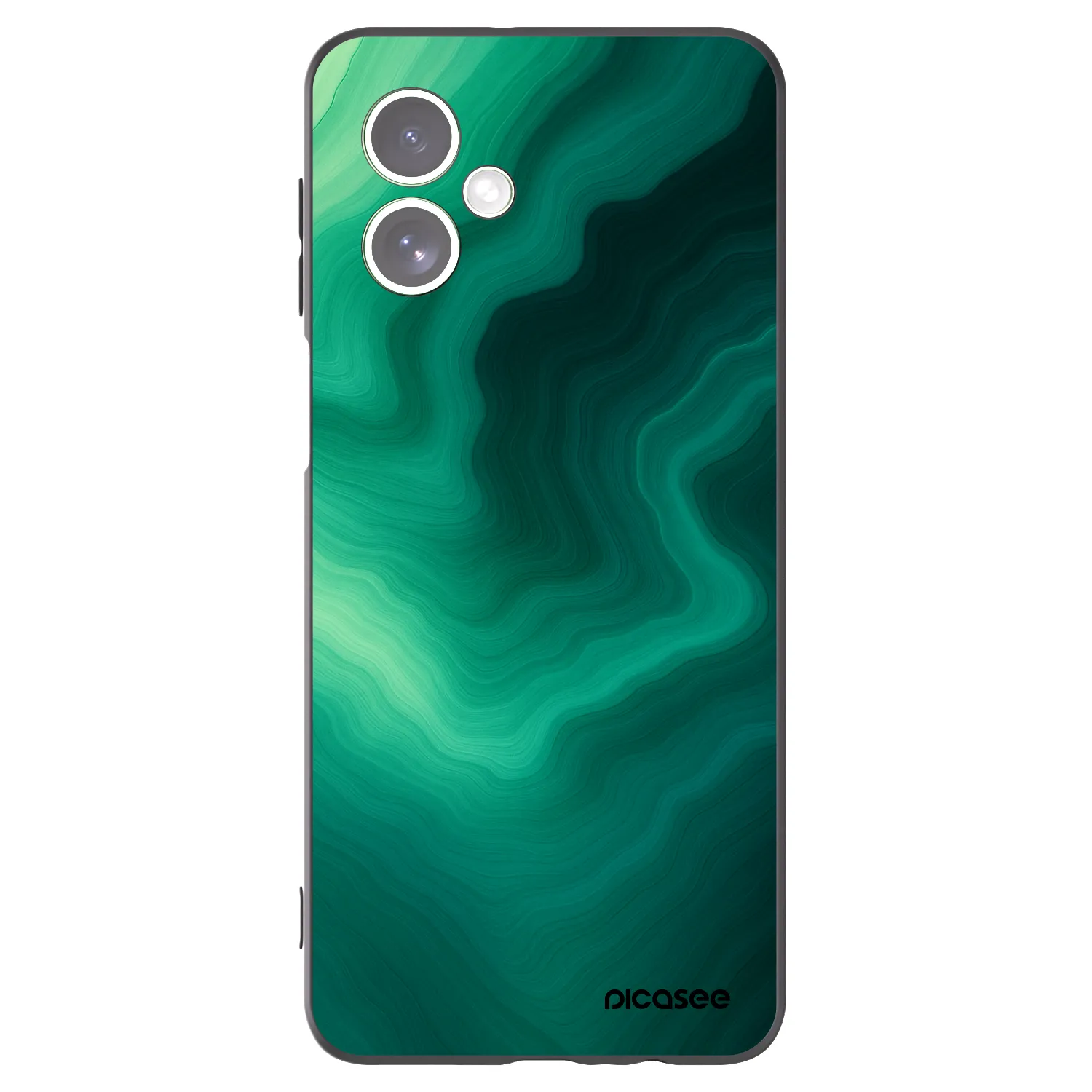 Picasee Μαύρη θήκη σιλικόνης για Motorola Moto G54 5G - Malachite