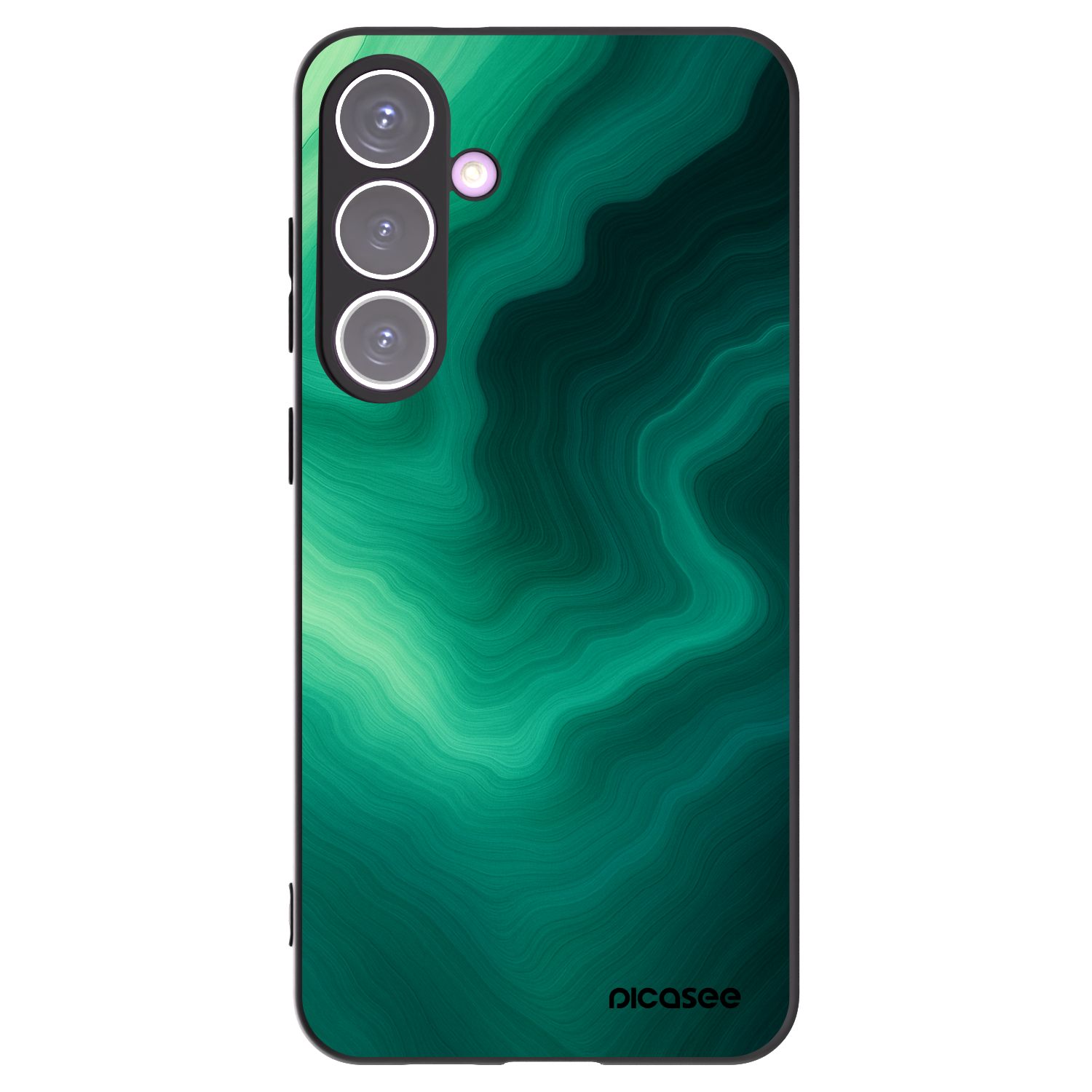 Picasee Μαύρη θήκη σιλικόνης για Samsung Galaxy S24+ S926B 5G - Malachite