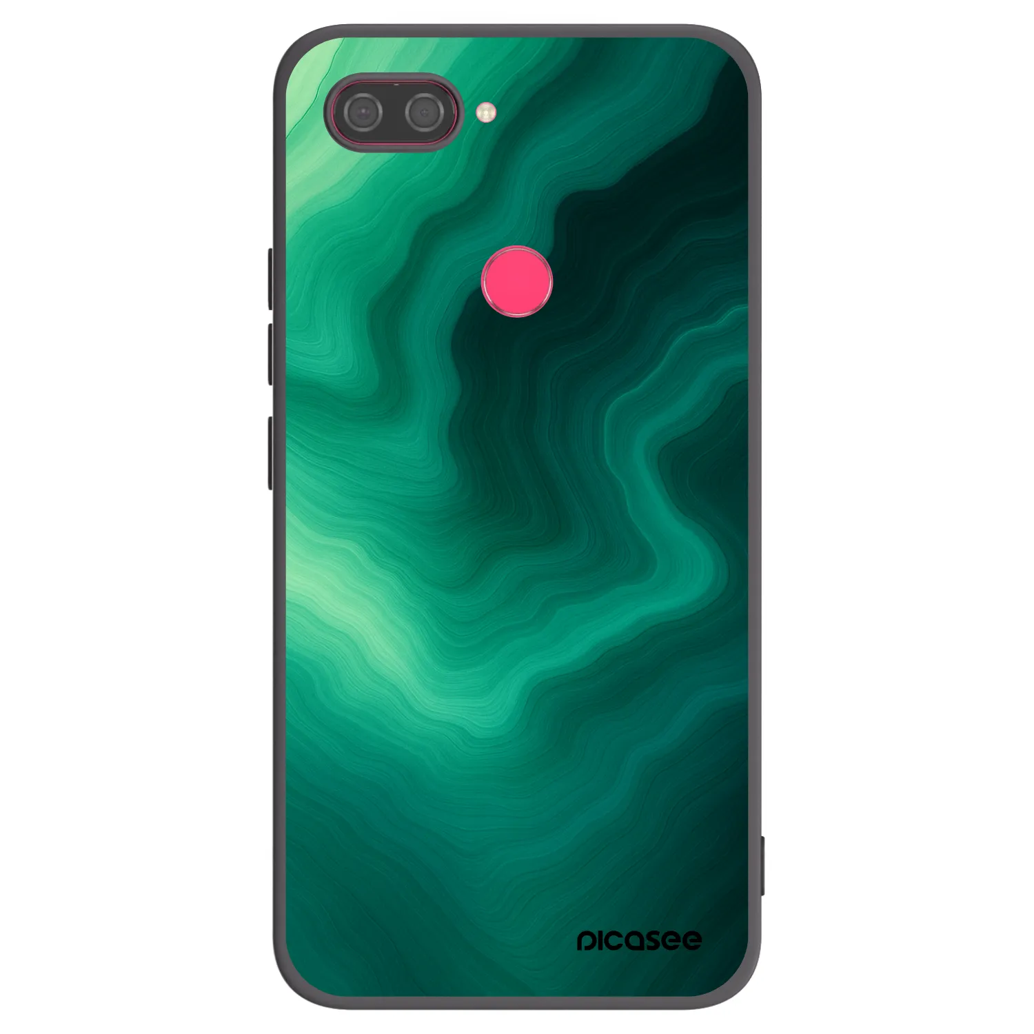 Picasee Μαύρη θήκη σιλικόνης για Xiaomi Mi 8 Lite - Malachite