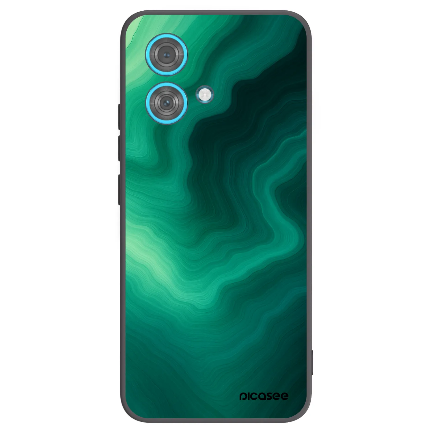 Picasee Μαύρη θήκη σιλικόνης για Motorola Edge 40 Neo - Malachite