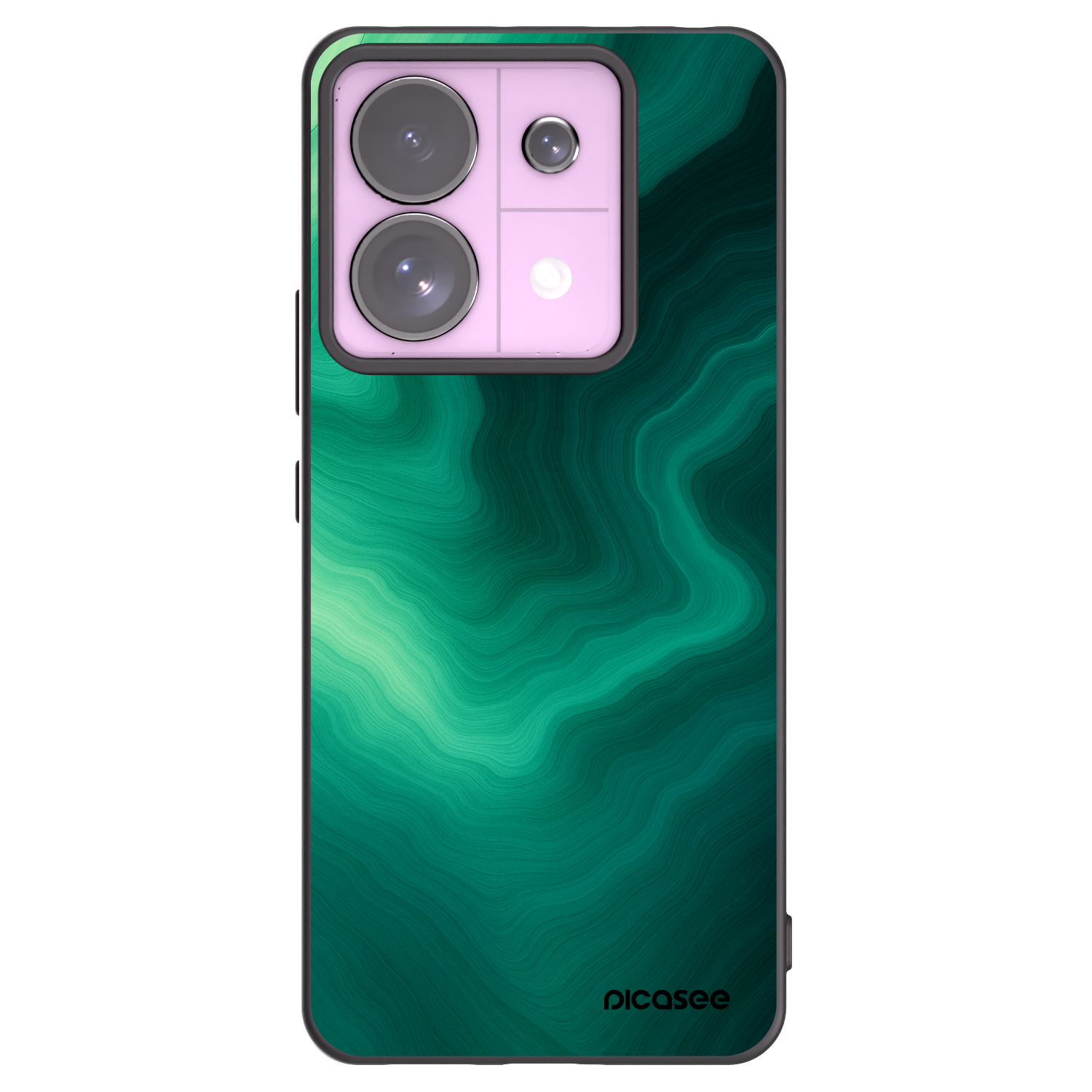 Picasee Μαύρη θήκη σιλικόνης για Xiaomi Redmi Note 13 Pro 5G - Malachite