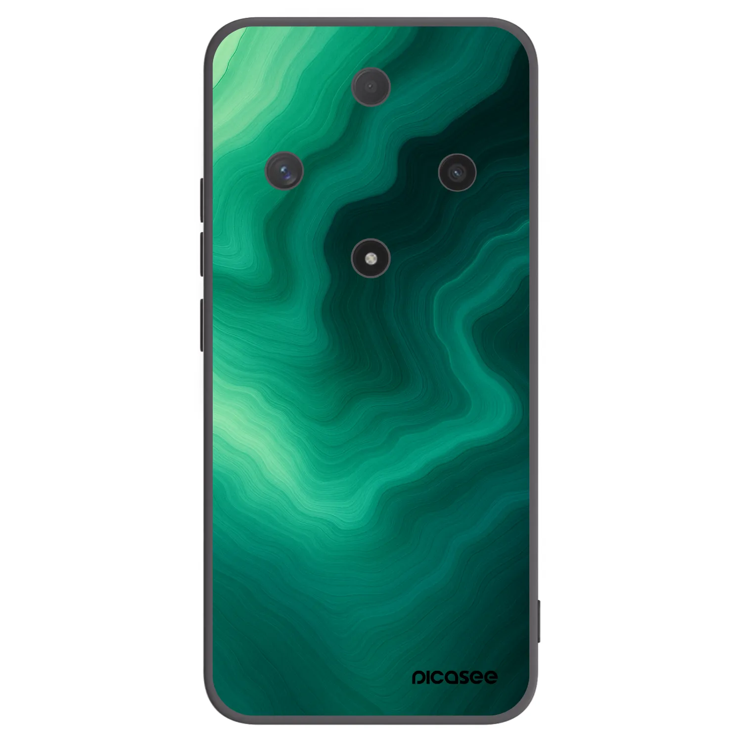 Picasee Μαύρη θήκη σιλικόνης για Honor Magic6 Lite 5G - Malachite