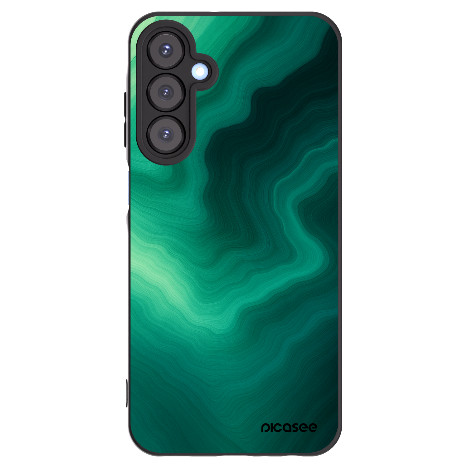 Picasee Μαύρη θήκη σιλικόνης για Samsung Galaxy A25 A256B 5G - Malachite